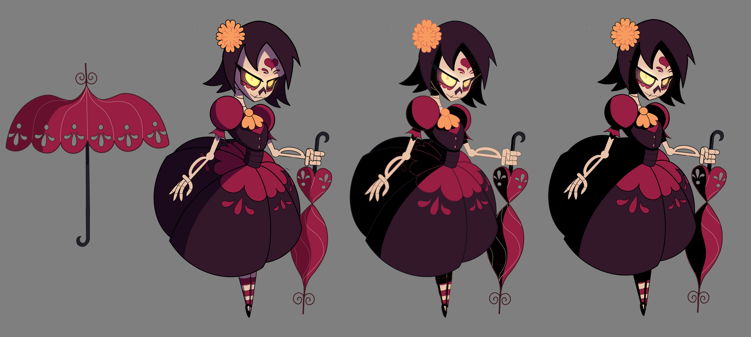 La Catrina Dia de muertos inspired | Character Sheet | 2D Animation | Alex LaHire