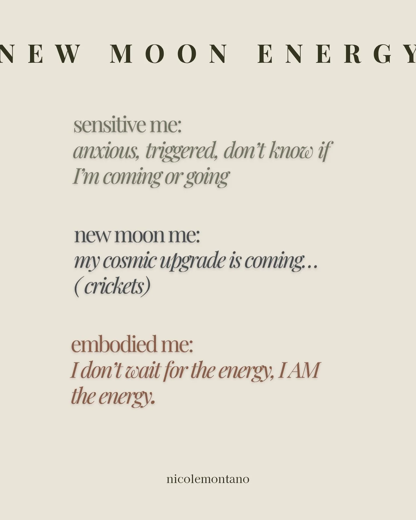 Which one are you today? 🙃 

#newmoonritual #astrologyhumor #createyourdreamlife #embodiment