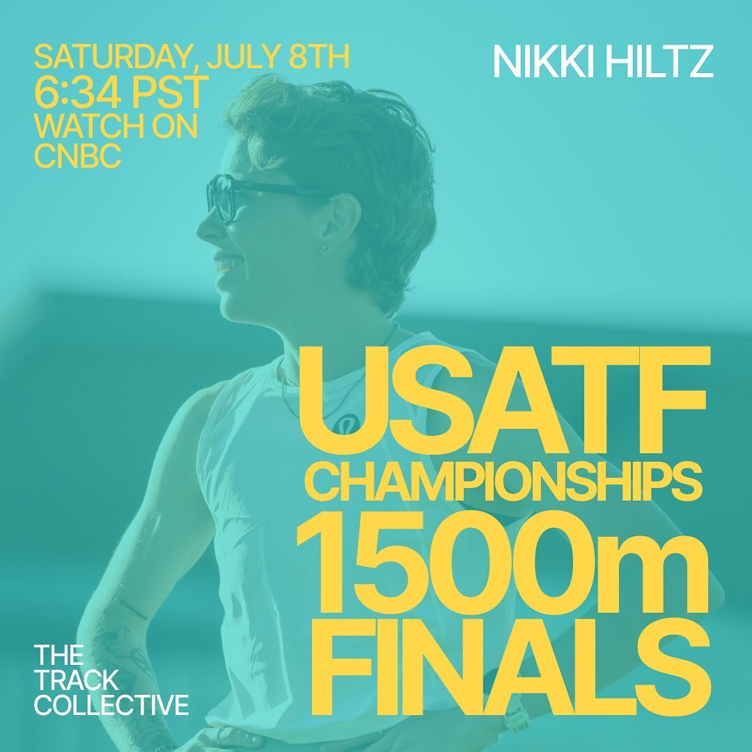 It&rsquo;s finals day for @nikkihiltz!
Tune into CNBC this evening to watch the 1500m finals and cheer on Nikki as they compete for their second World Championships team spot! 🇺🇸 

If you&rsquo;re in Eugene and haven&rsquo;t gotten a Track Collecti