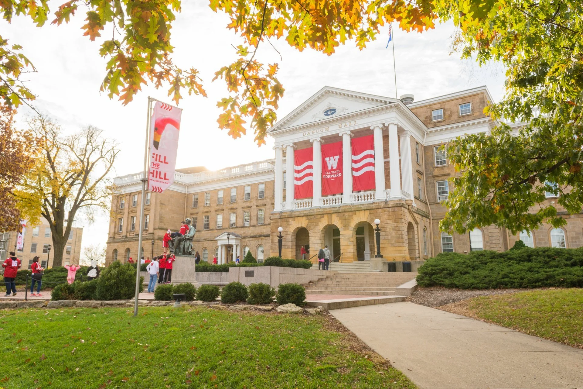 University of Wisconsin–Madison Bascom Hall on campus in the fall