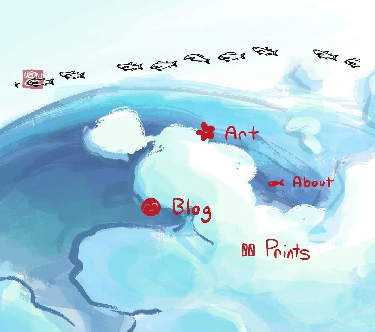 ahh website drop (◡ ‿ ◡ ✿) 
.
.
.
I&rsquo;ve been working on this for a good minute, probably longer than needed but i&rsquo;m happy to finally share! I really wanted to create -my own- digital space for my art where i have the freedom and control to