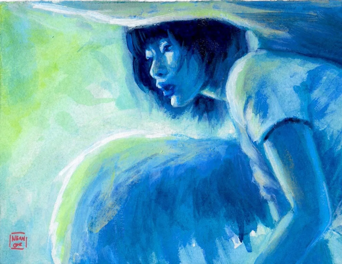 💙💿🌱ੈ✩‧₊˚ 
.
.
.
#art #painting #artdump #artist #blue