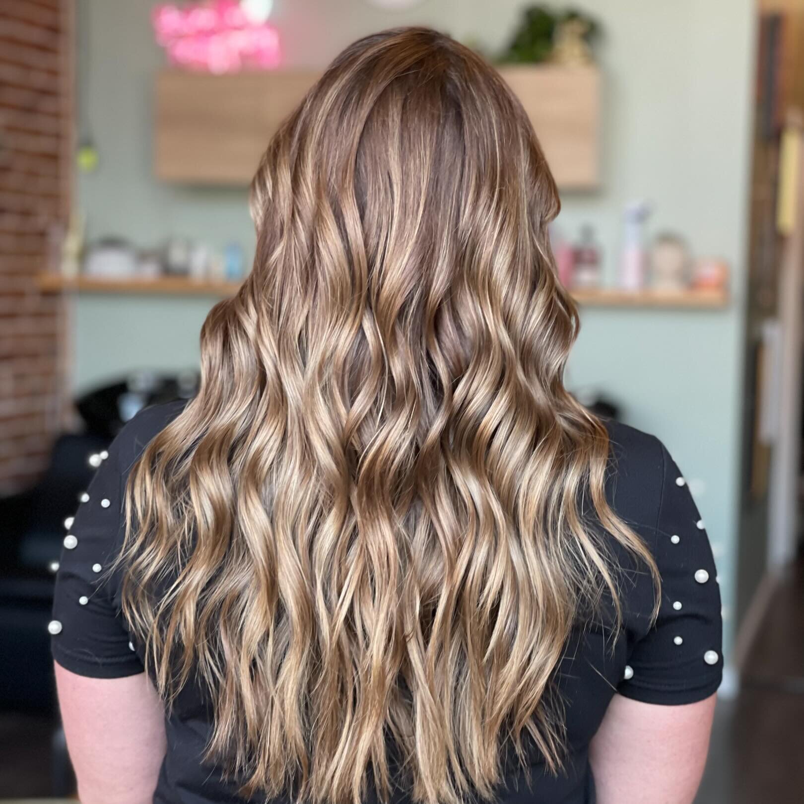 Scheduling a gloss/toner can help you stretch a little more time between your color appointments! We removed brassiness and added shine back into this gorgeous clients hair!