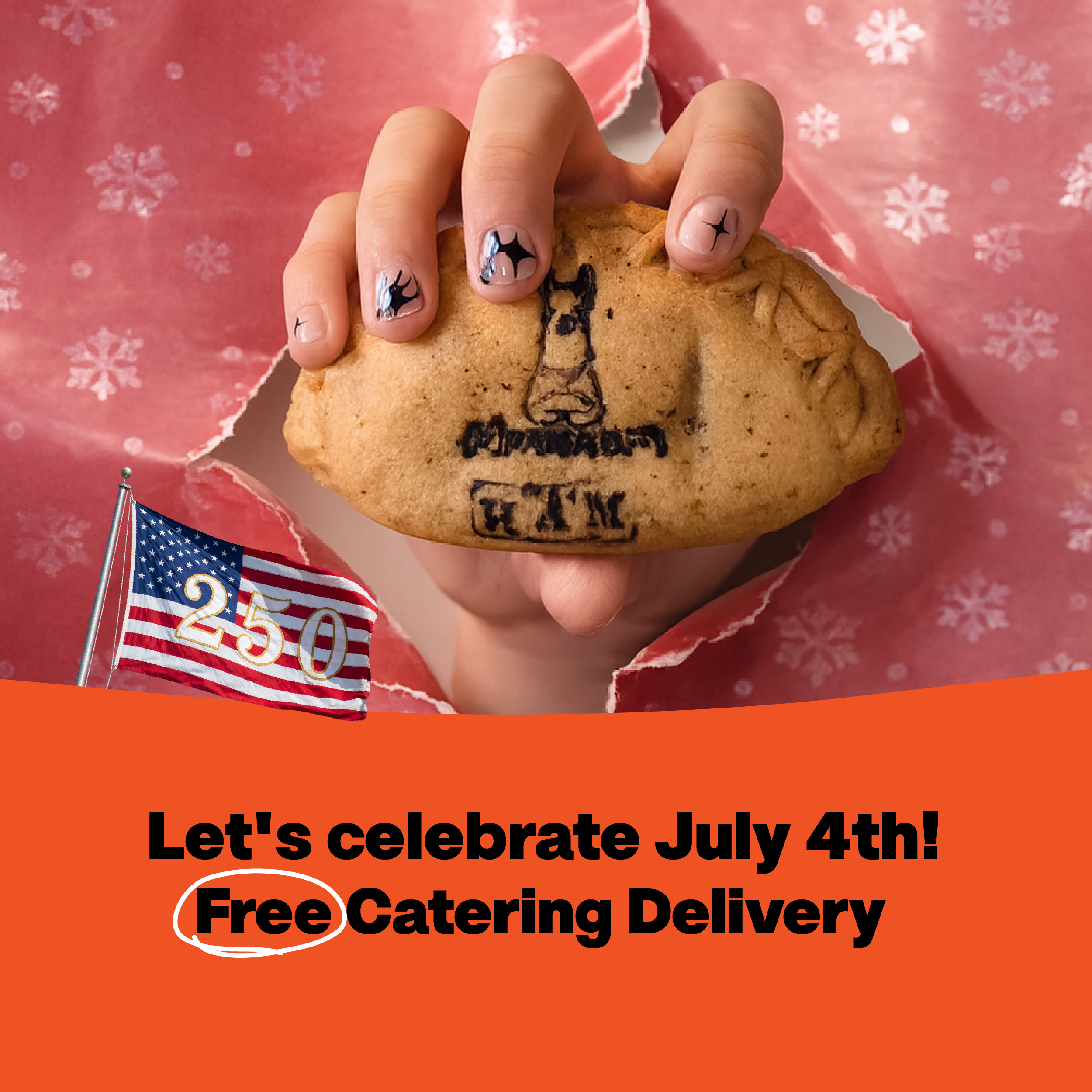 Celebrate America's 250th with Free Catering Delivery from Mpanadas