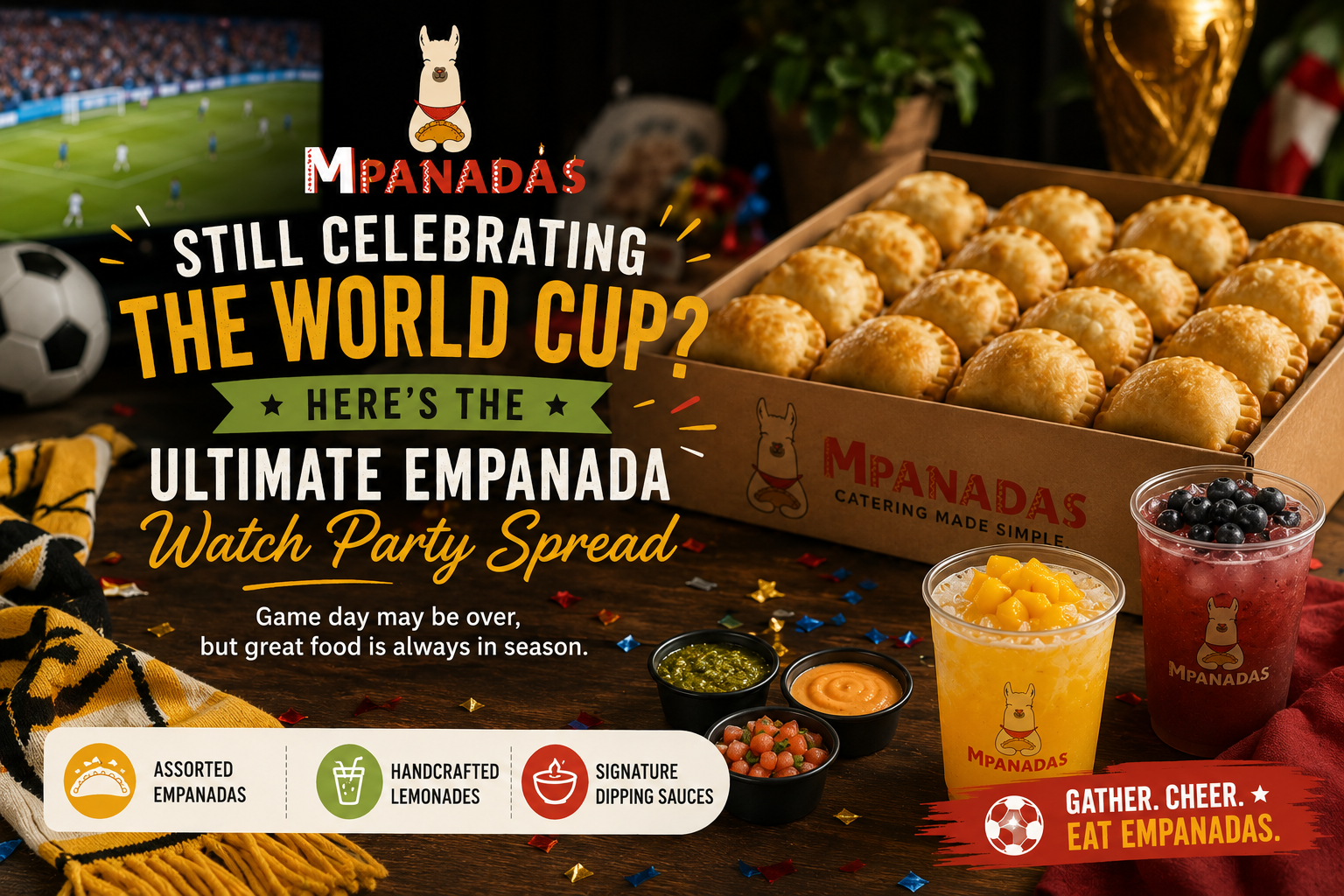 Still Celebrating the World Cup? Here's the Ultimate Empanada Watch Party Spread