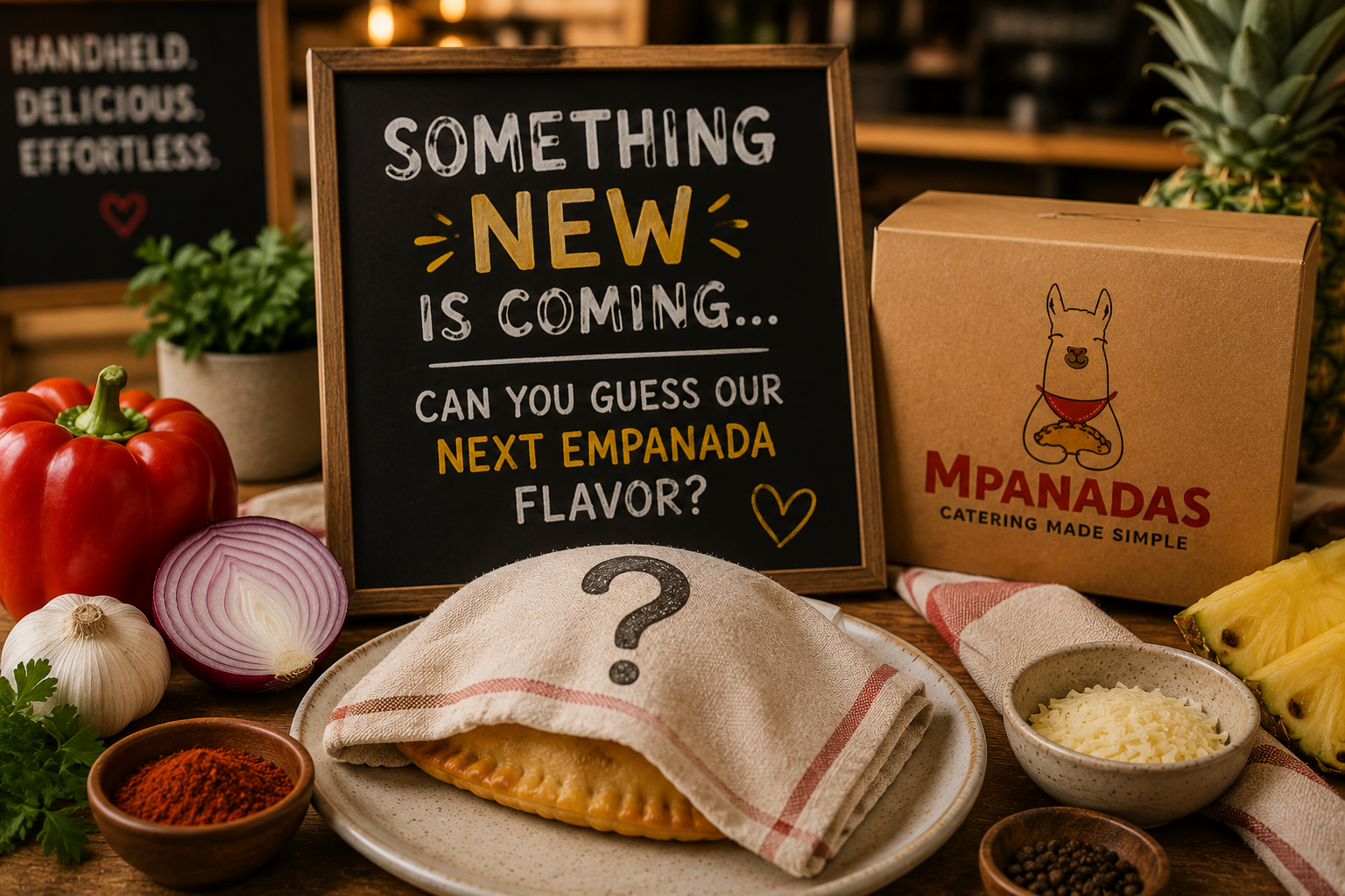 👀 Something New Is Coming... Can You Guess Our Next Empanada Flavor?