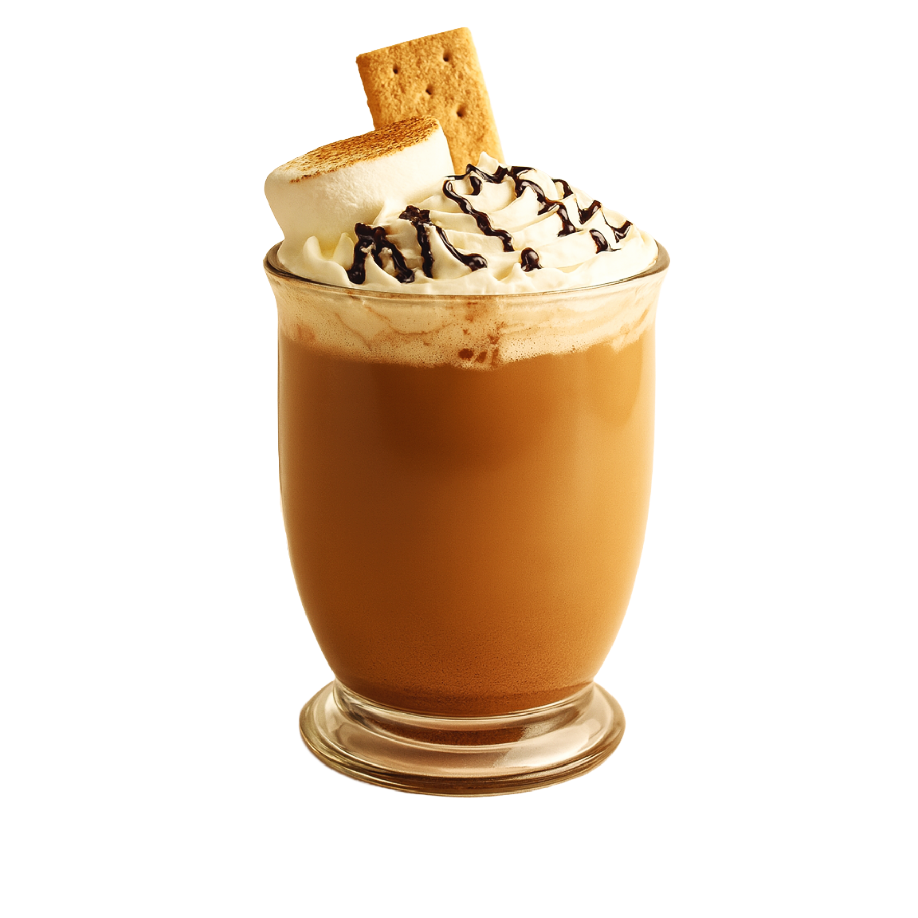 Pumpkin spice cold foam looking like a jack-o-latern