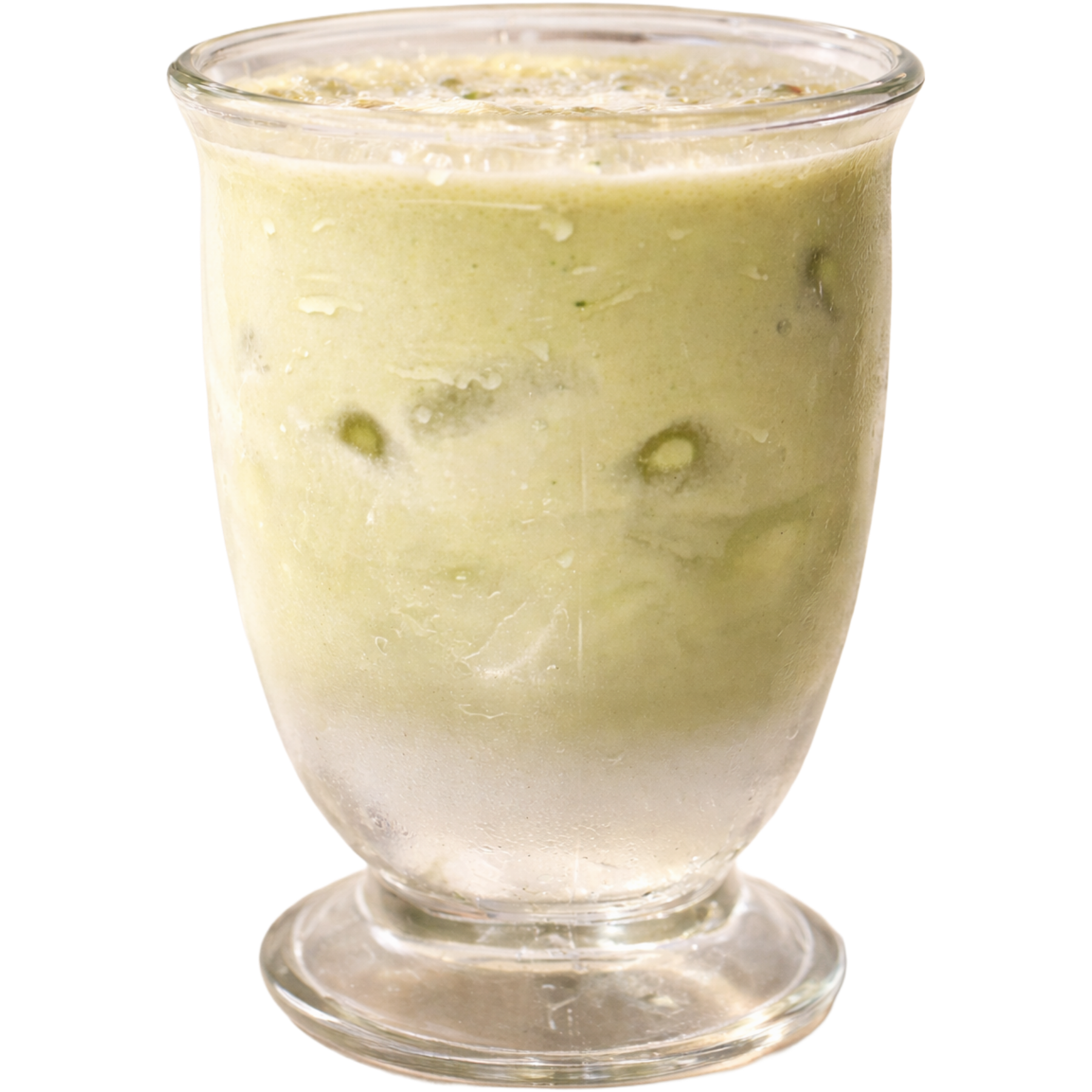 matcha cold foam with coconut juice