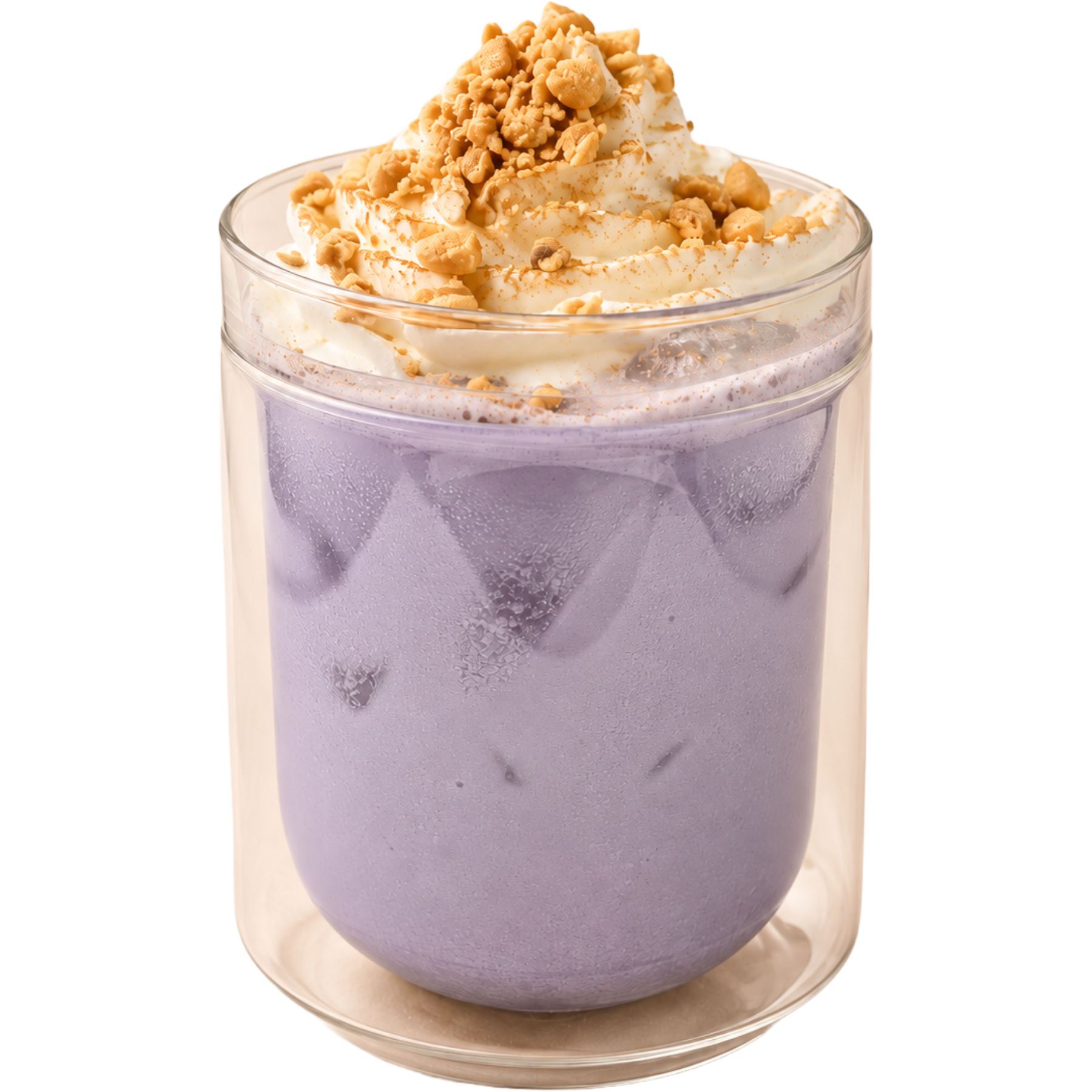 ube horchata mixed drink