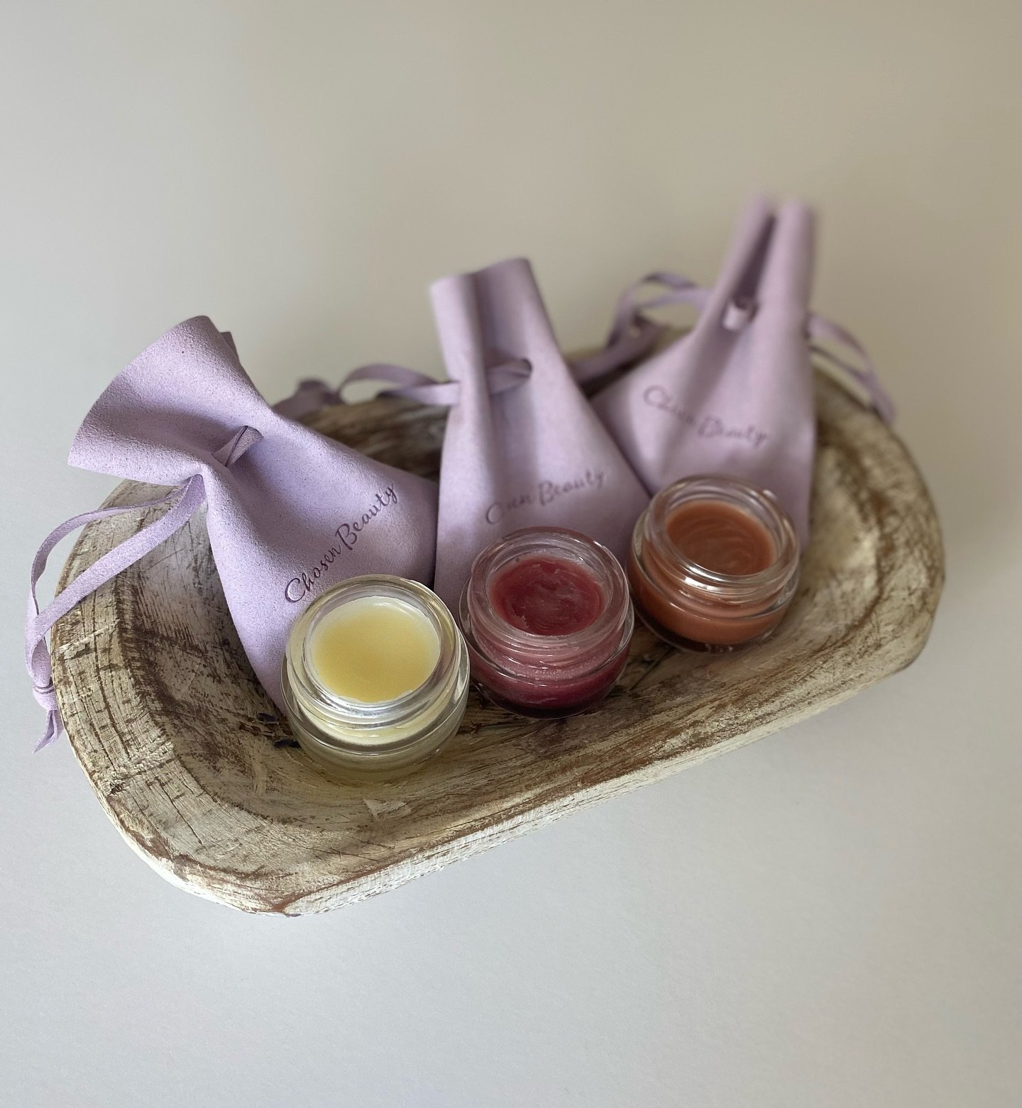 Can't wait for you to try our new clean lip balms!!! 🎉🌺🌷

These lip balms are 100% organic clean ingredients! 🙌🏽

We have 3 options available:
- original 
- tinted plum
- tinted dusty rose

Link in BIO!!