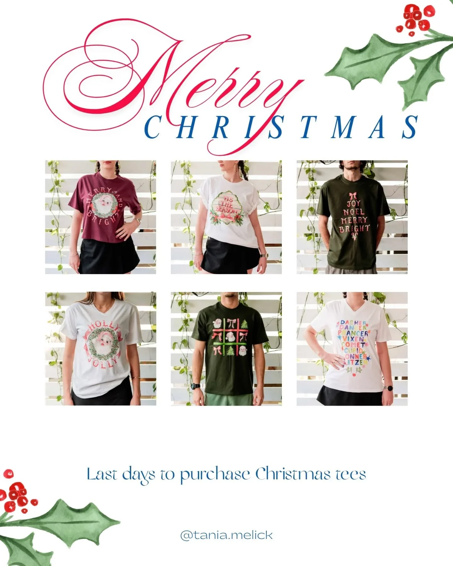 Last days of TM Christmas tees!!
🎄
Possibly have missed shipping deadlines at this stage...maybe...if you're happy to risk it, I will try my very best! However, local pick up is available!
🎄
Happy holidays!!
🎄
#townsvilletees #townsvillesmallbusin