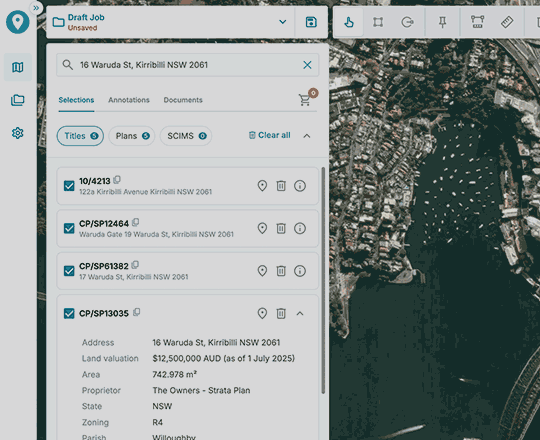 Map-centric responsive app