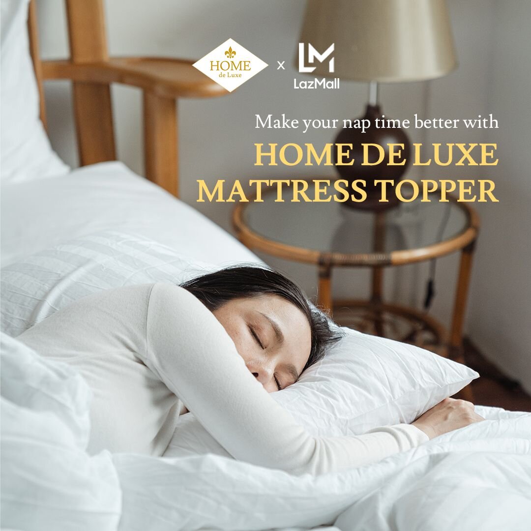 It&rsquo;s time to treat yourself this coming 6.6 Sulit Sweldo Sale a Home de Luxe Mattress Topper and get the deepest and healthiest sleep ever plus a freebie of 2pc Pillowcase for every purchase! 

Shop Now at Home de Luxe LazMall Store and experie