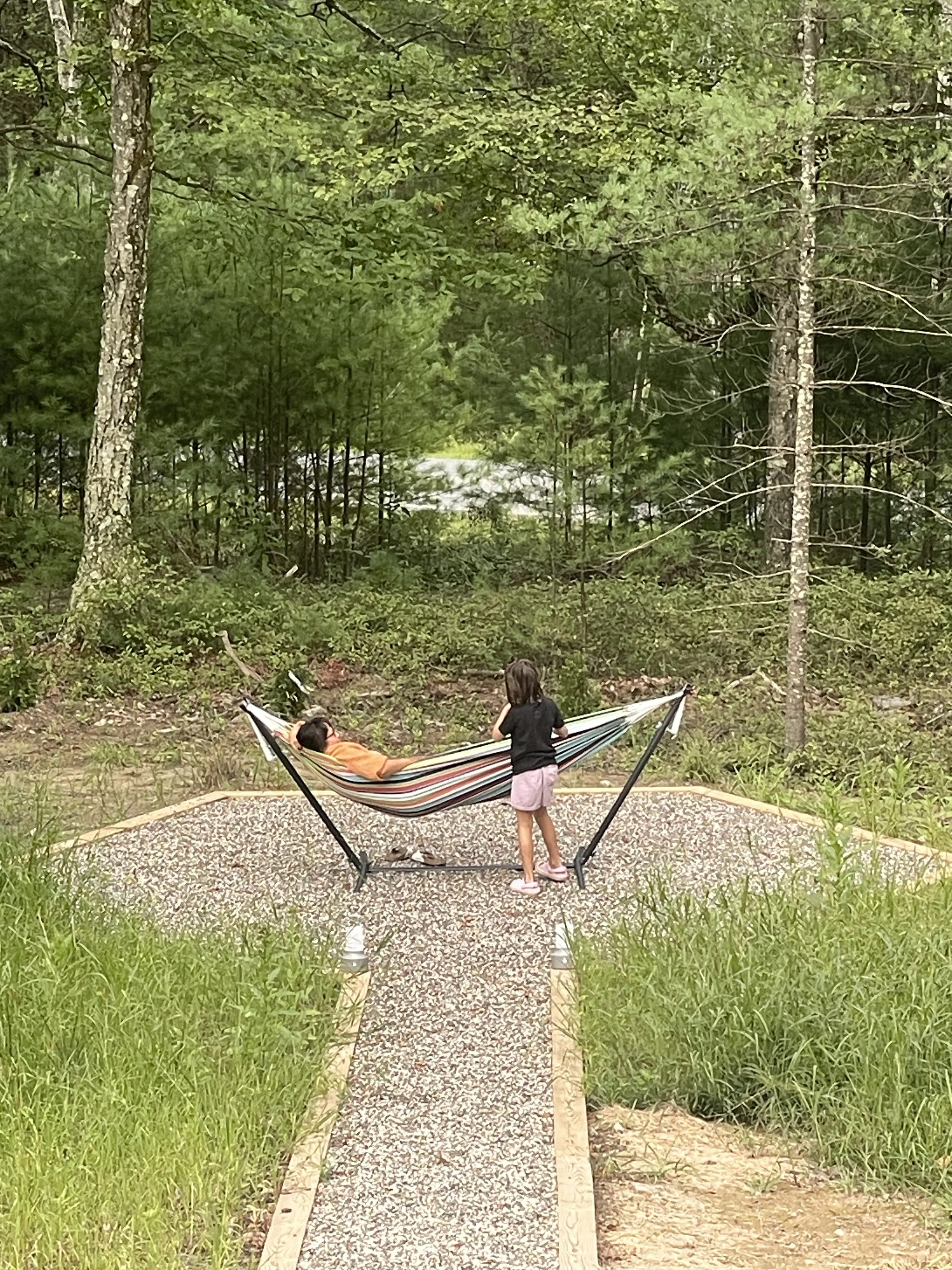 Enjoy a fun nap in our hammock 