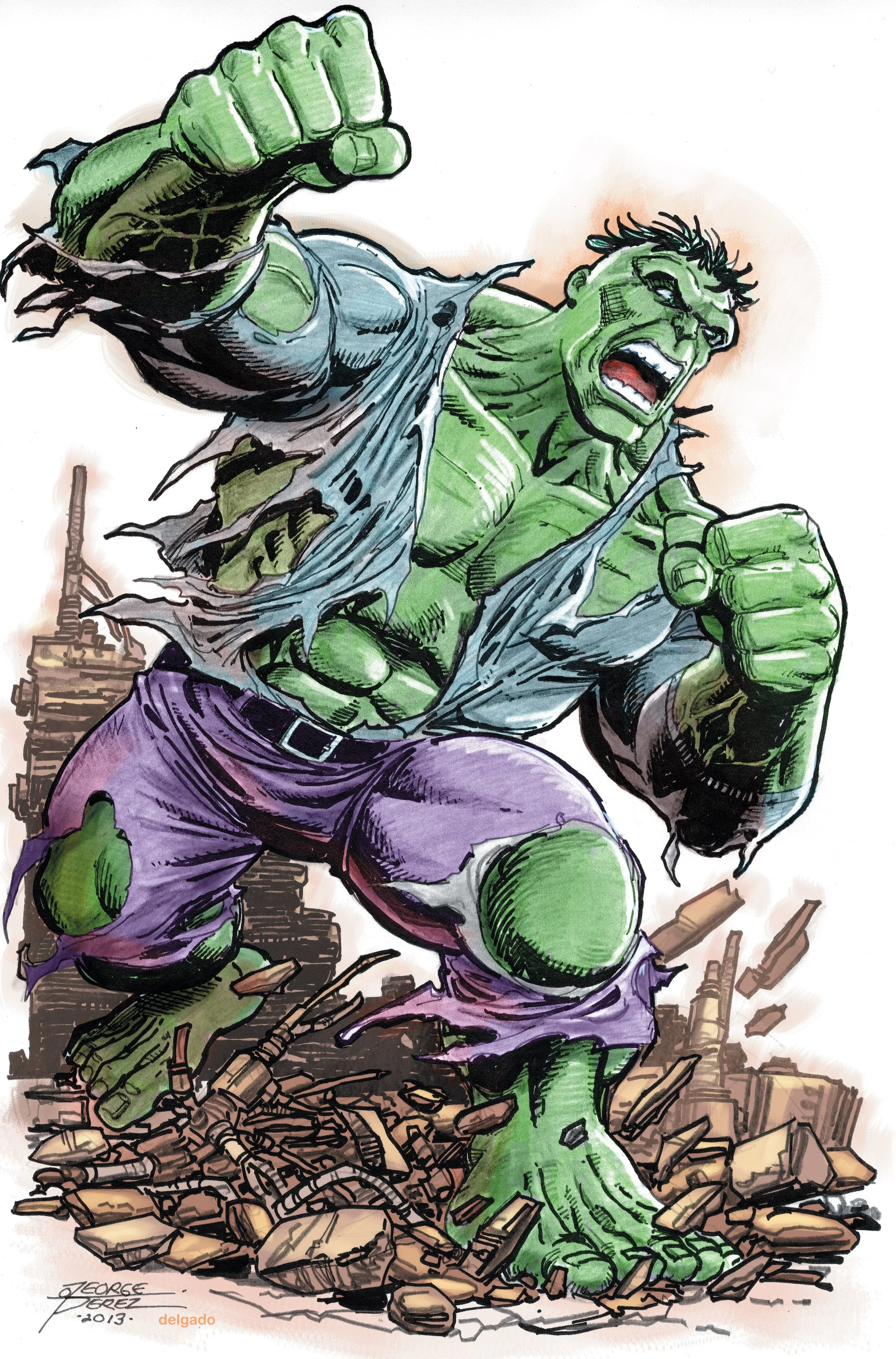 INCREDIBLE HULK 1 GEORGE PEREZ VIRGIN VARIANT [1:100]