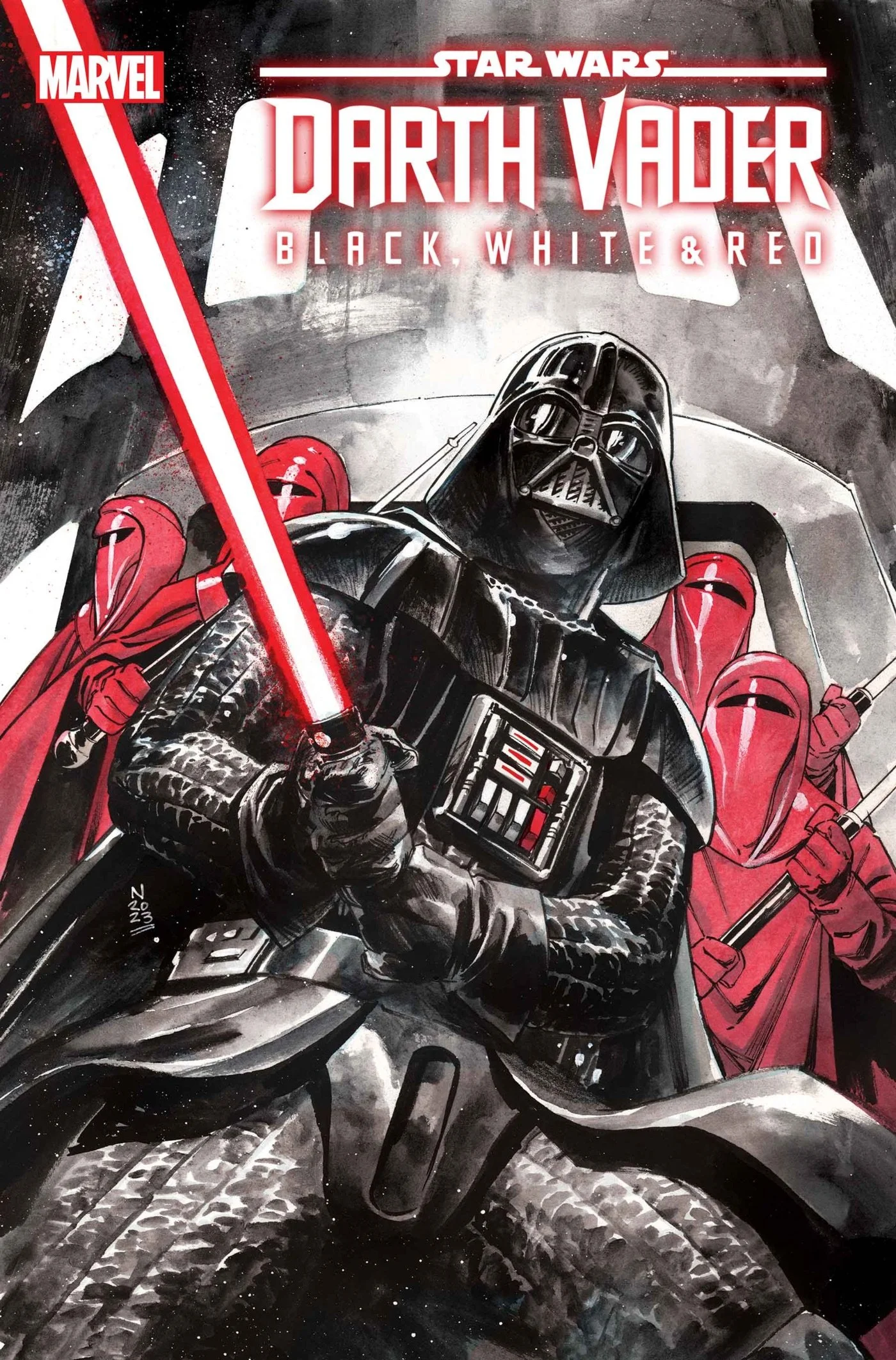 STAR WARS: DARTH VADER - BLACK, WHITE &amp; RED 3 NIC KLEIN VARIANT [1:25]