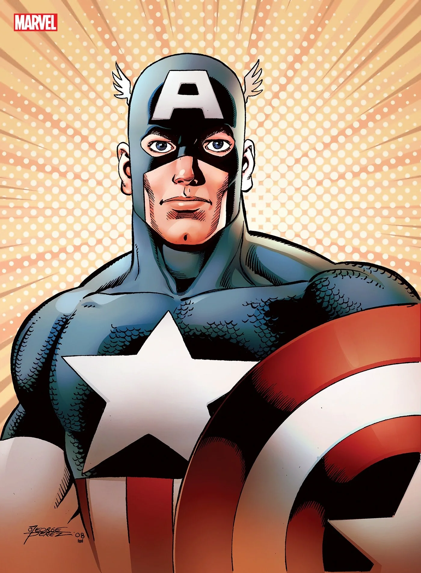 CAPTAIN AMERICA 750 GEORGE PEREZ VIRGIN VARIANT [1:100]