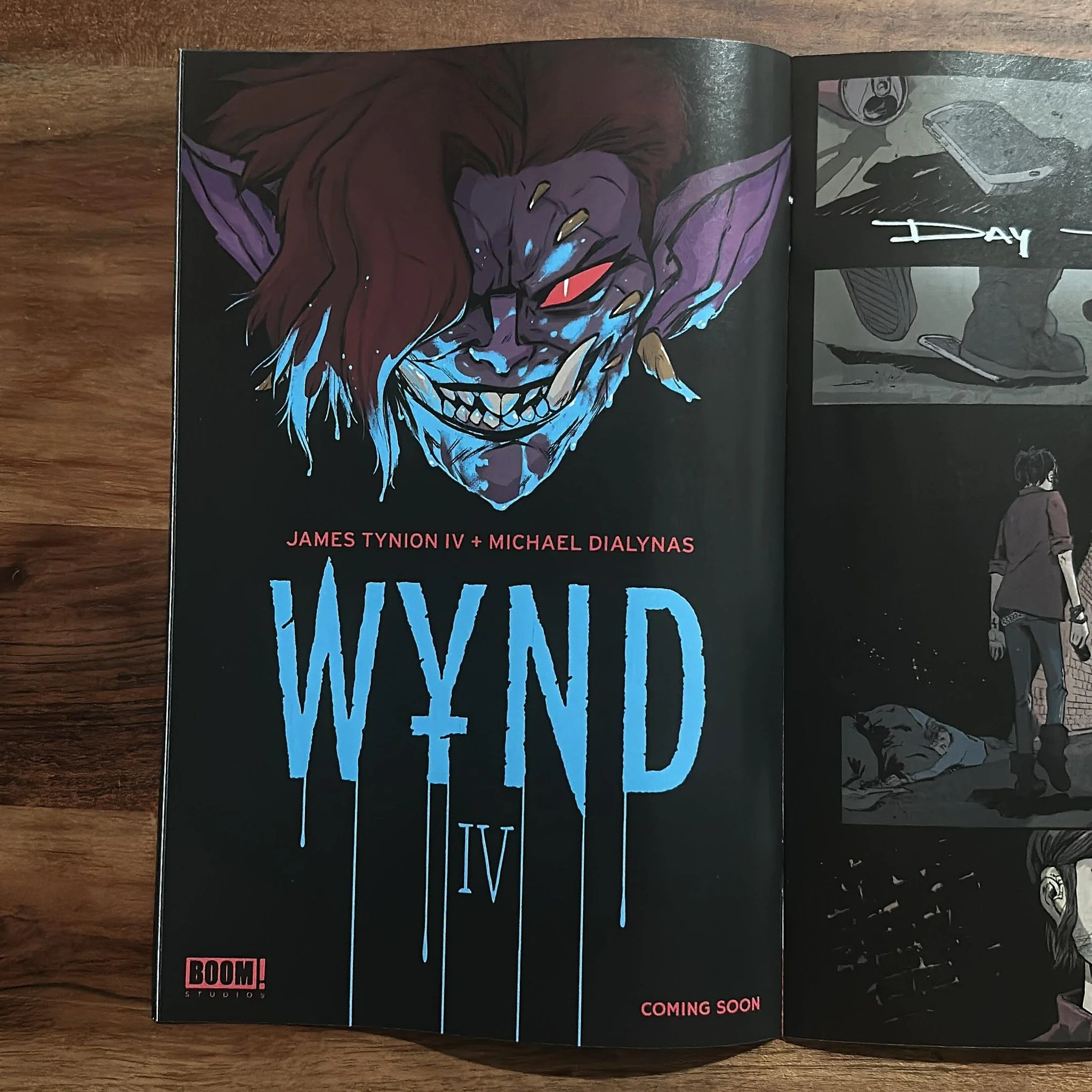 Ahhhh!! WYND is getting a 4th volume! 

@boom_studios dropped the major news in their FCBD WORLDS OF JAMES TYNION IV. This is one of my favorite Tynion stories so this made my day! Can&rsquo;t wait for the reunion of Tynion &amp; Michael Dialynas ❤️
