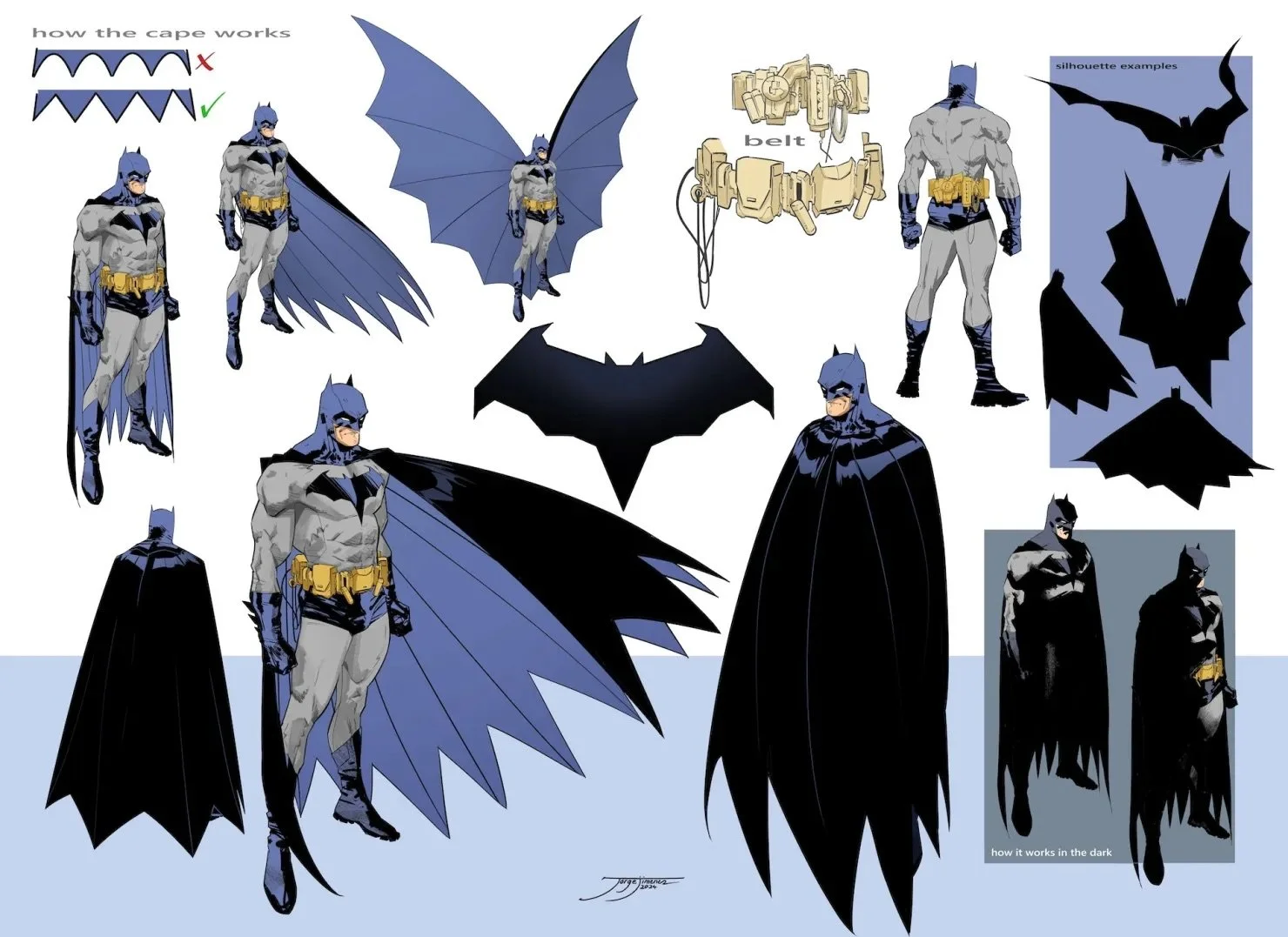 Character design sheet by Jorge Jimenez (DC Comics) 