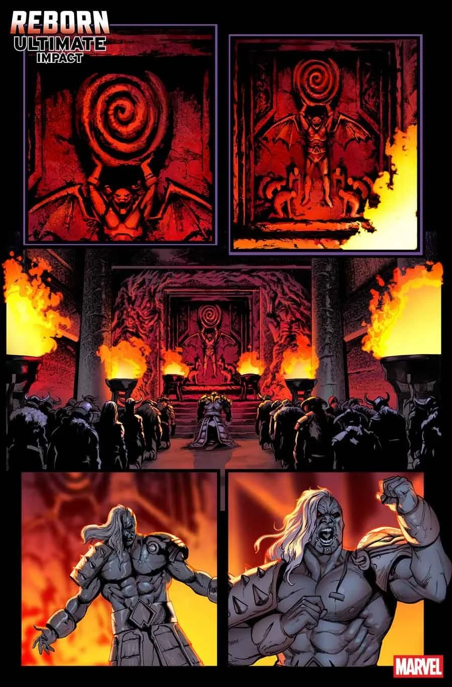 Ultimate Impact: Reborn #1 interior pages