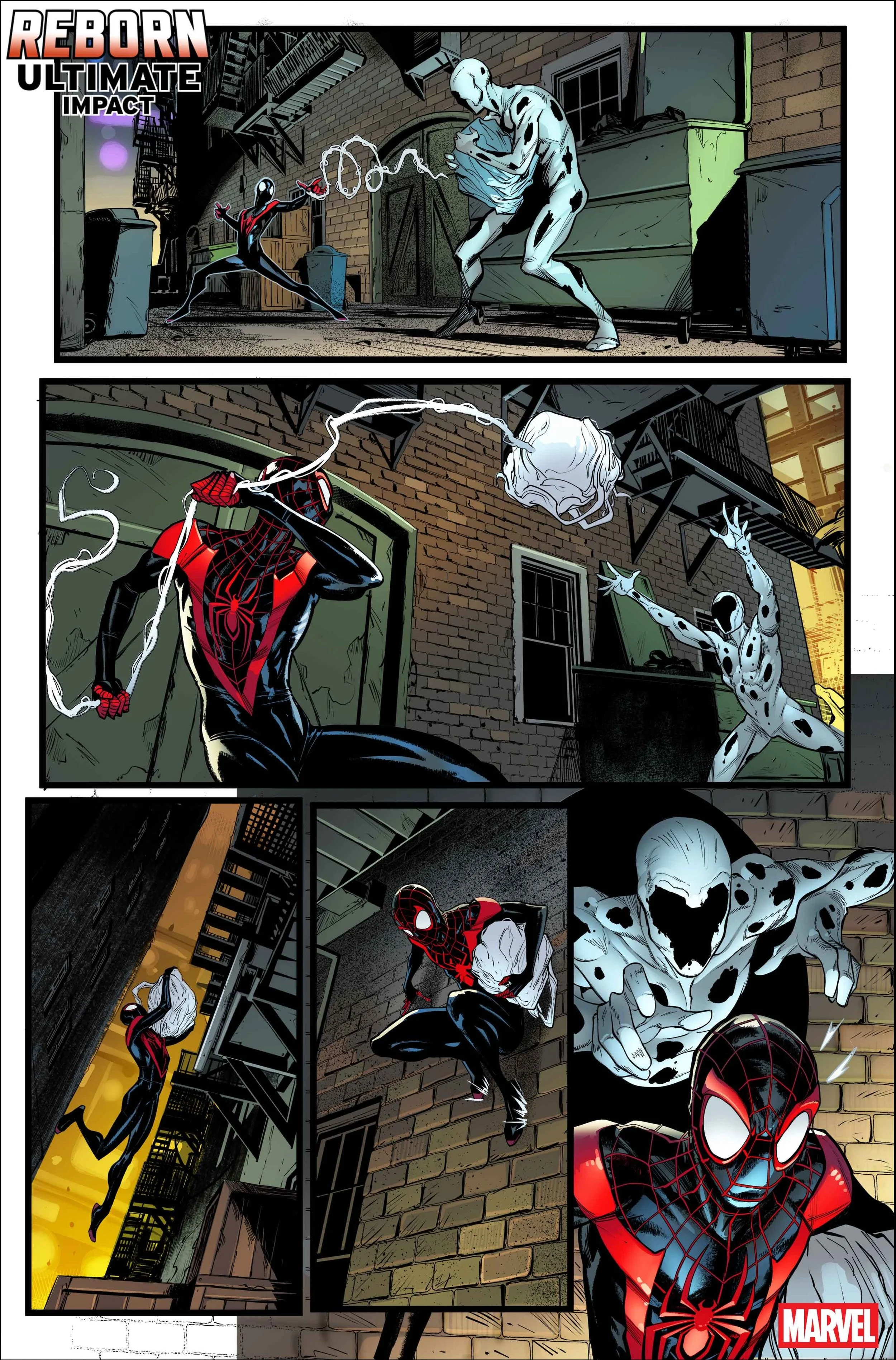 Ultimate Impact: Reborn #1 interior pages