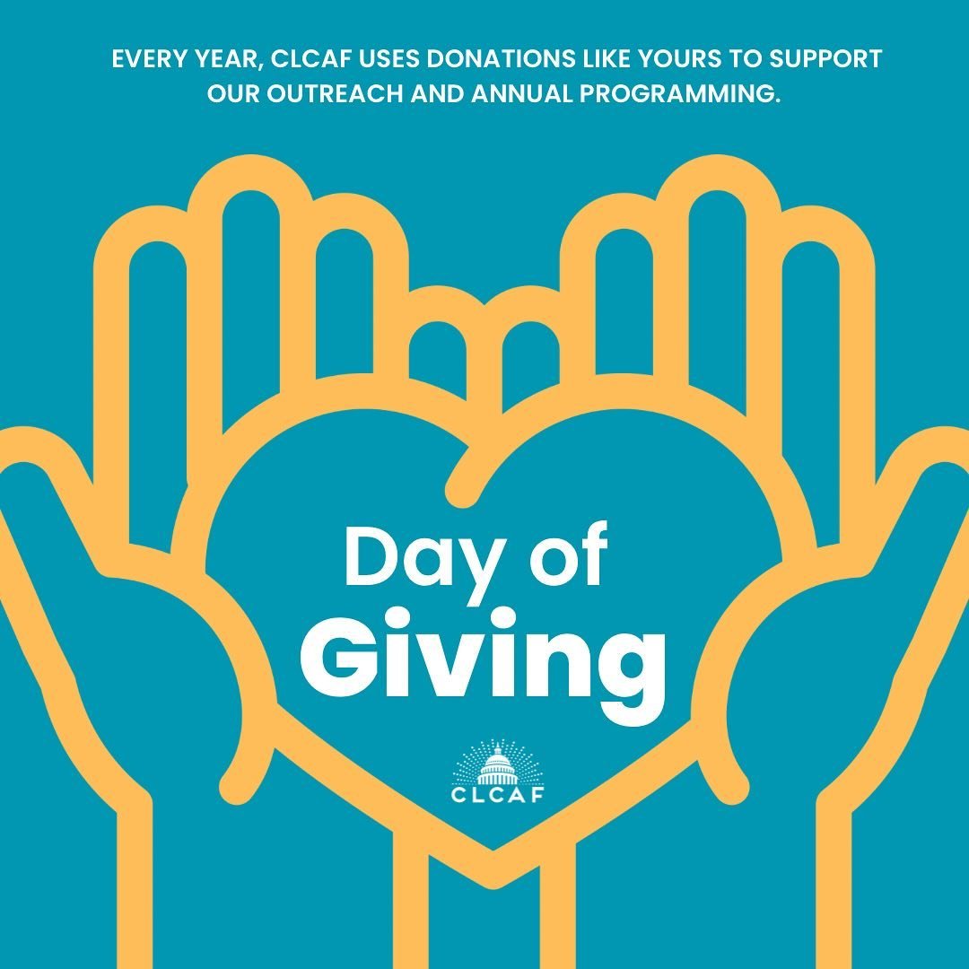 Goodmorning Capitol Community, 

We are participating in the Big Day of Giving today in Sacramento to raise donations for CLCAF. Your support on this Big Day of Giving allows CLCAF to keep up with our outreach and annual programming. 

In this last y
