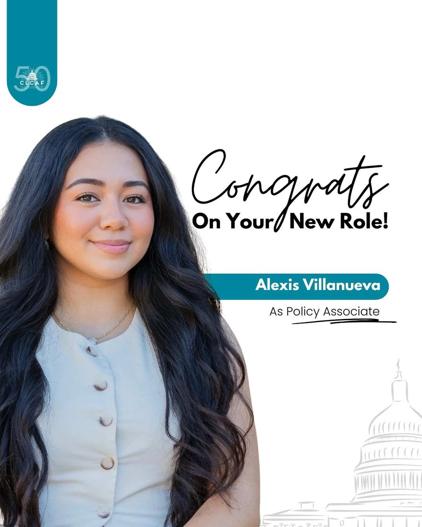 🎉🎉Join us in congratulating Alexis (Lexi) Villanueva for her new role as Policy Associate for Resource Recovery Coalition of California! Alexis is currently serving as Events Director for the CLCAF Executive Board and was previously a finance speci