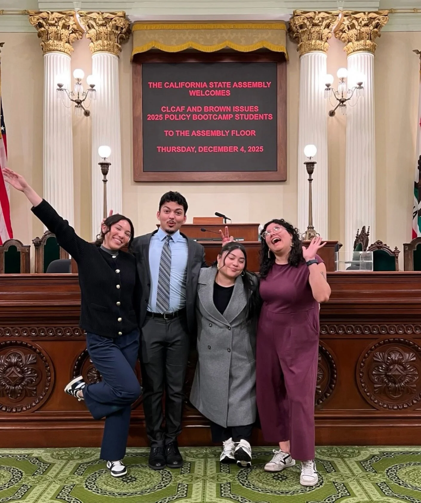 Big shoutout to our board&amp;rsquo;s dream team who helped plan and make all of CLCAF x Brown Issues Policy Bootcamp day possible this year ❤️ Couldn&amp;rsquo;t have done it without them!