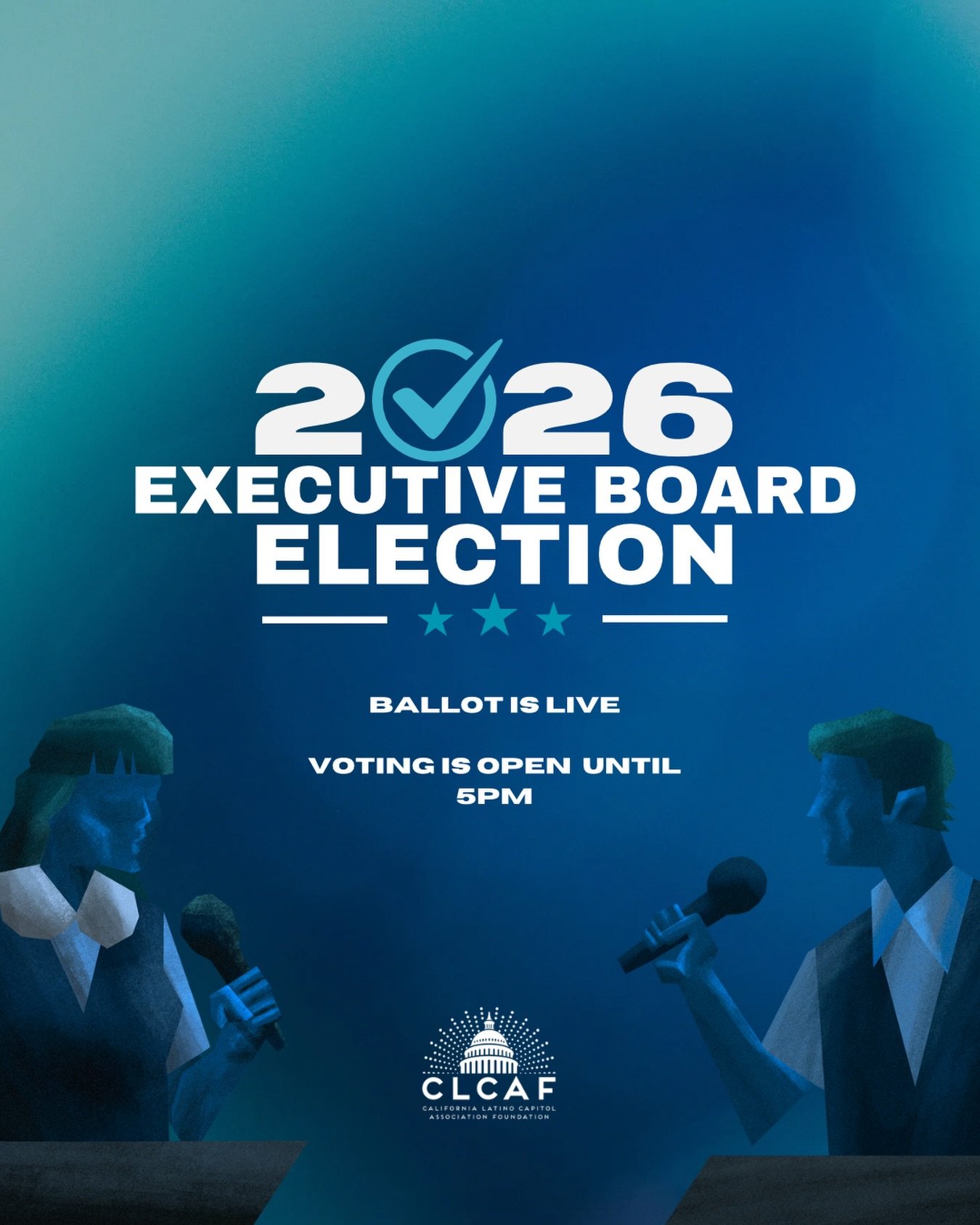 THE 2026 E-BOARD ELECTION BALLOT IS LIVE! VOTING IS OPEN UNTIL 5PM! LINK IS IN OUR BIO! To participate in this election, please activate your membership by January 23rd at 5:00PM. Members who register or pay their dues after this deadline will not be