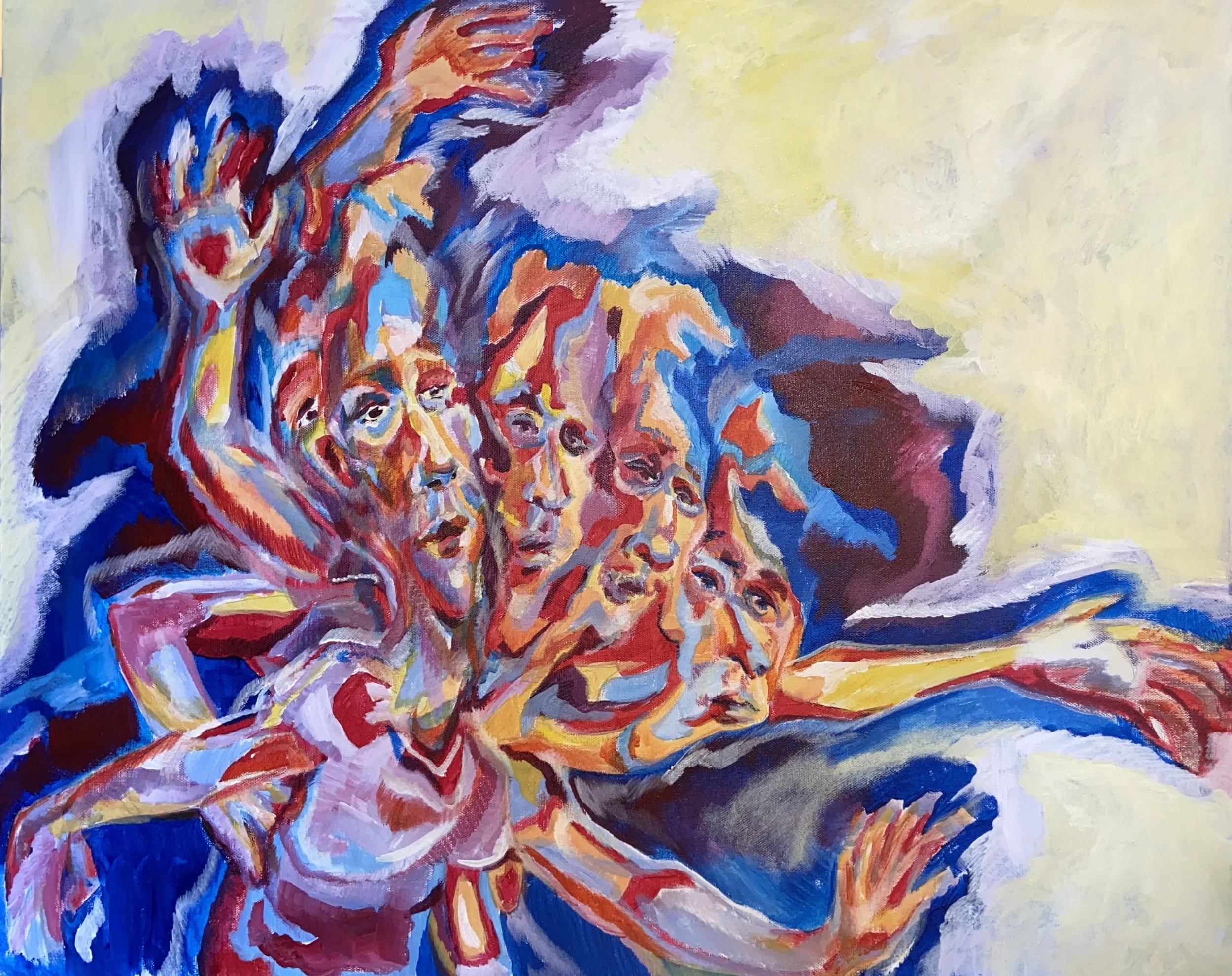 (SOLD) Windmill - Acrylic on canvas - 20" x 24"