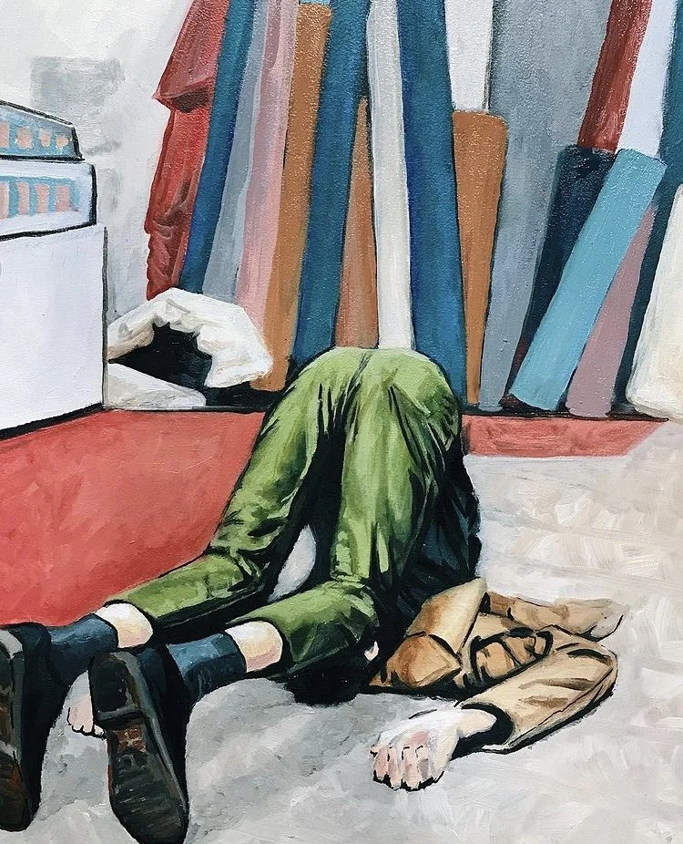 (STOLEN) Fashion - Oil on wood panel - 9" x 12"