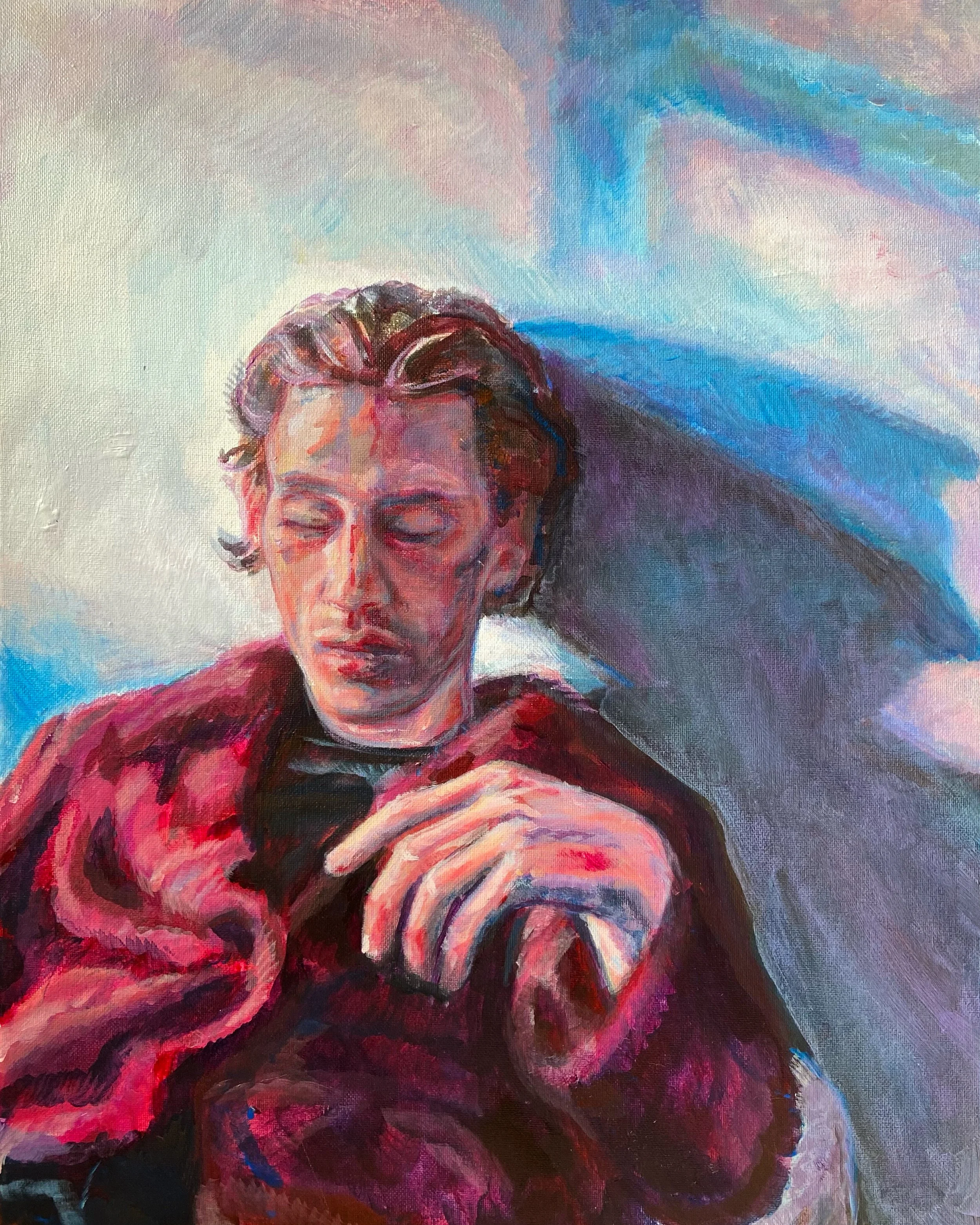 (SOLD) Faux Fur - Acrylic on canvas - 16" x 20"