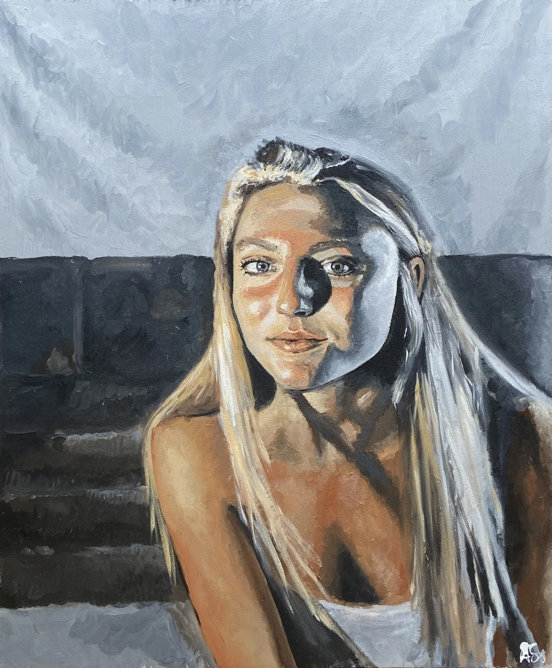 Self Portrait - Oil on canvas - 20" x 24"