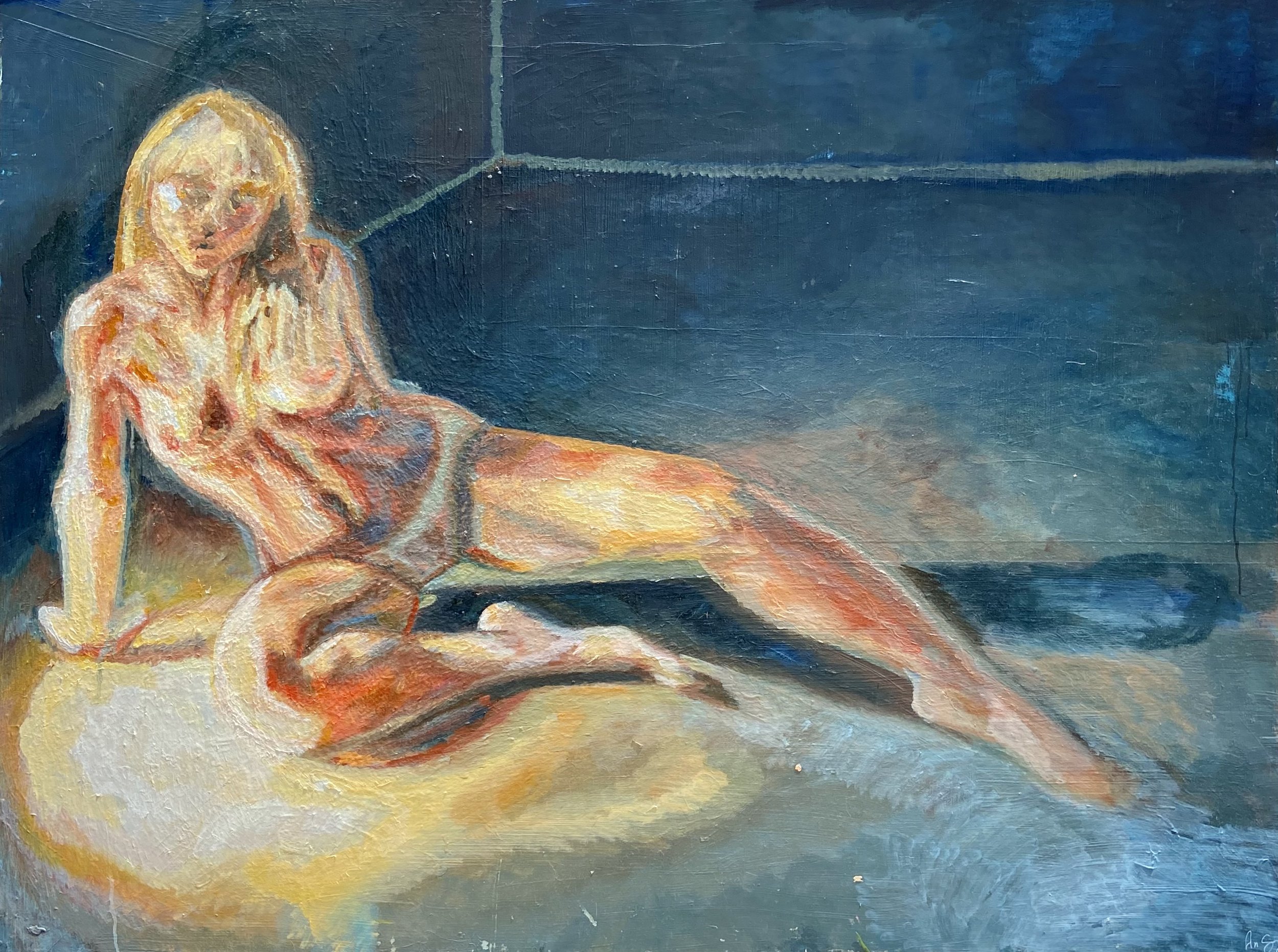 (SOLD) Dysmorphia I - Oil on wood panel - 24" x 36"