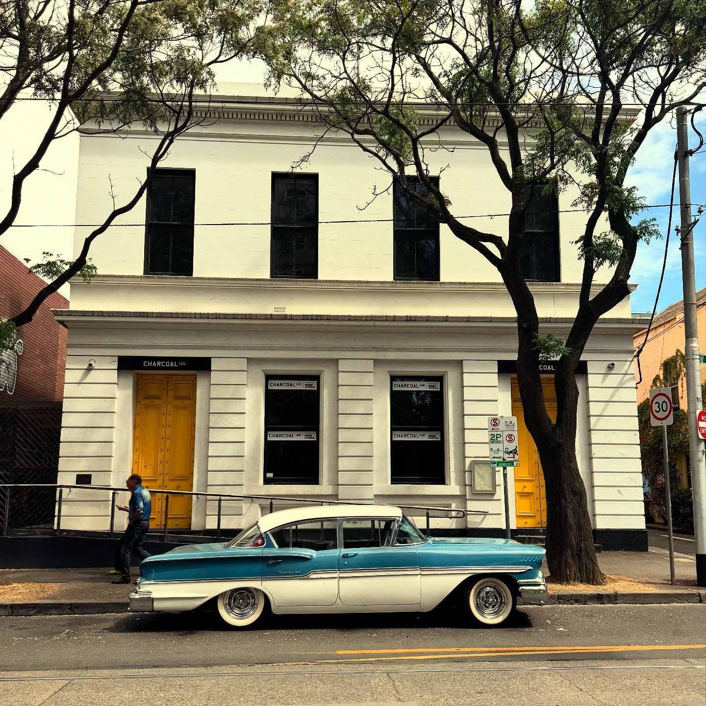 Vintage vibes on Gertrude outside the old Aboriginal Health Service. #peopleofgertrudestreet