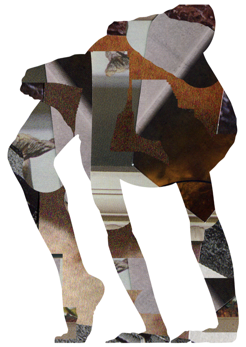 Digital collage intended to be printed as 3d photo sculpture, 2025