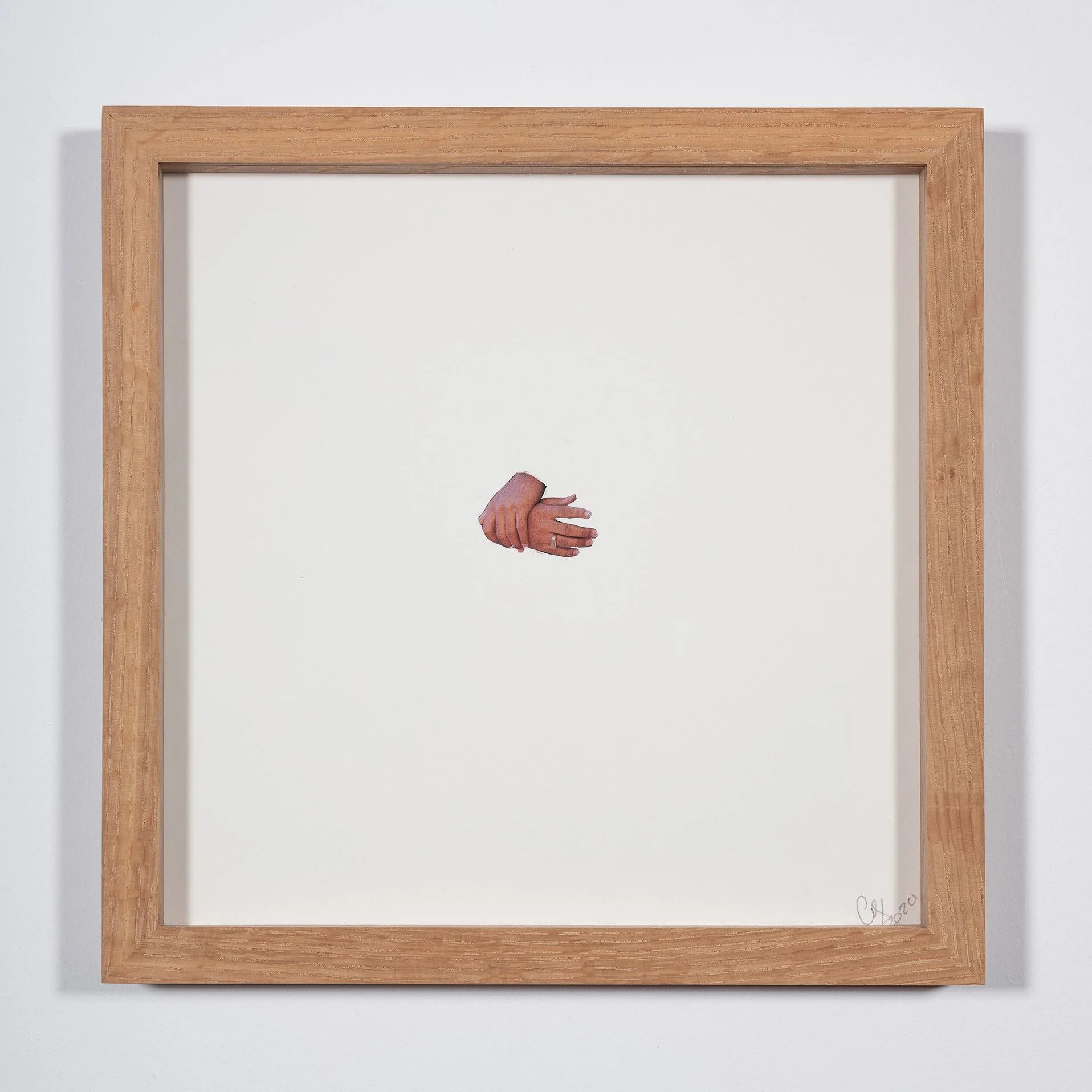 Untitled, 2020, found image on paper, 21 x 21 cm