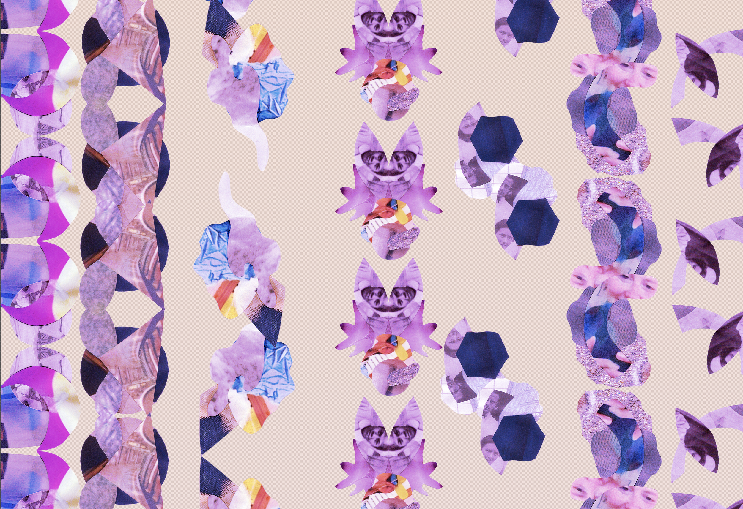 Detail from 'Light blue... clouds parted' and artwork commissioned by Great Ormond Street Hospital 2022. 