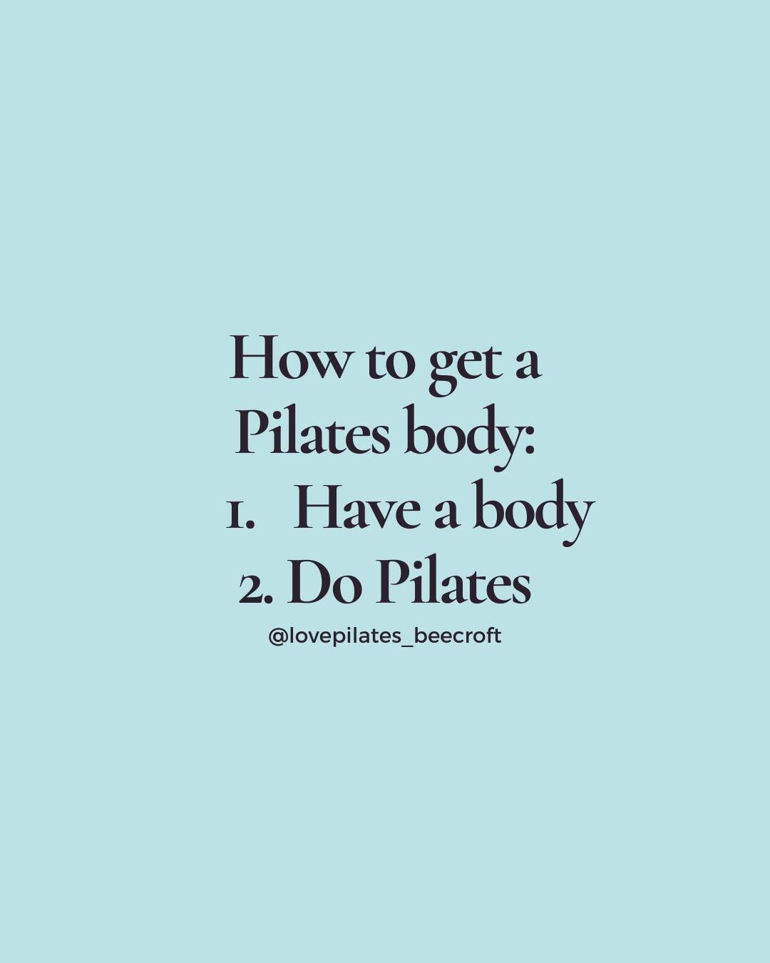 What does a Pilates body look like? At Love Pilates we have clients from their teens through to their seventies, from all stages of life and in all shapes and sizes.

Pilates is not about looking good for the gram, it's about feeling good (strong, mo
