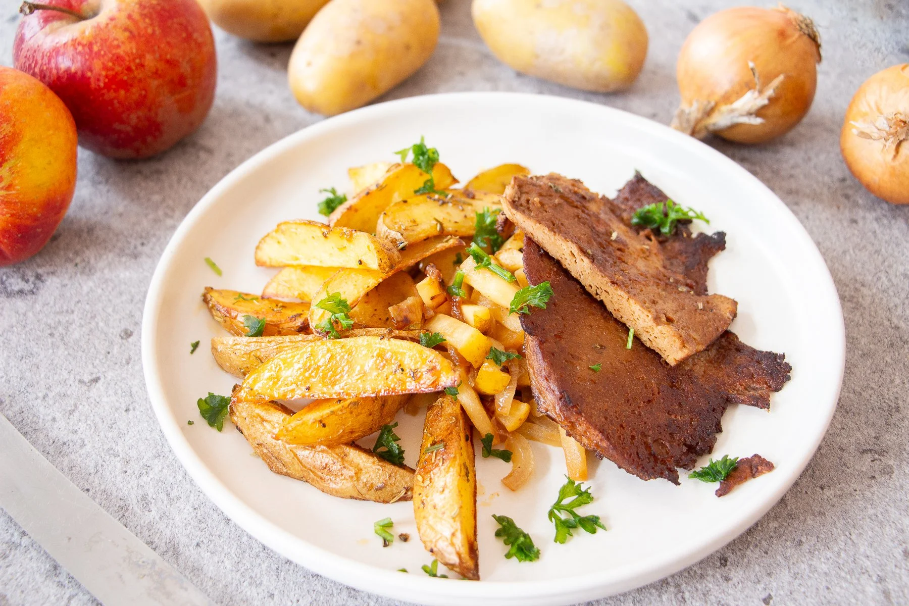 Vegane Leber Berliner Art