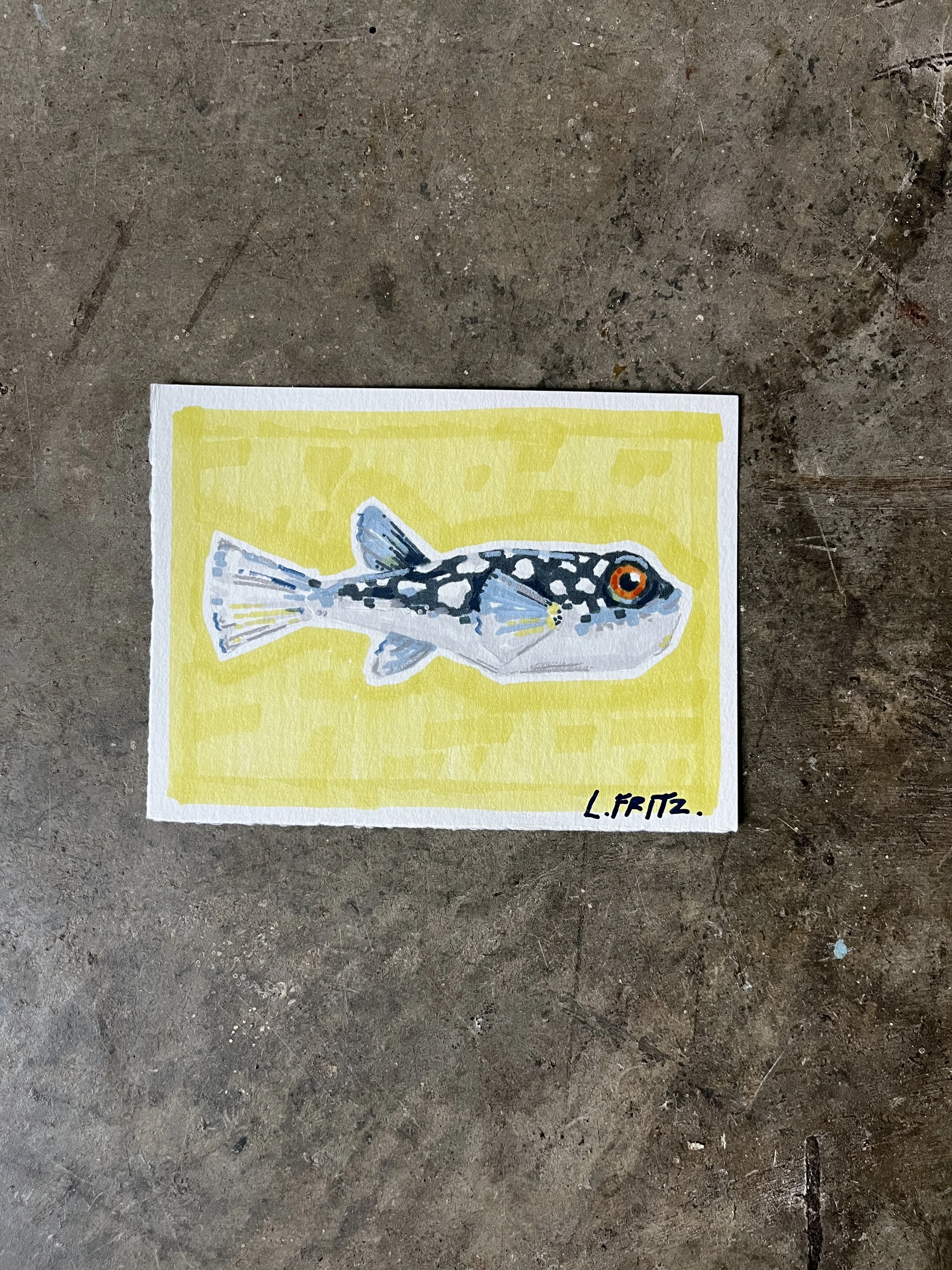 "Spade" - Evil Eye Puffer