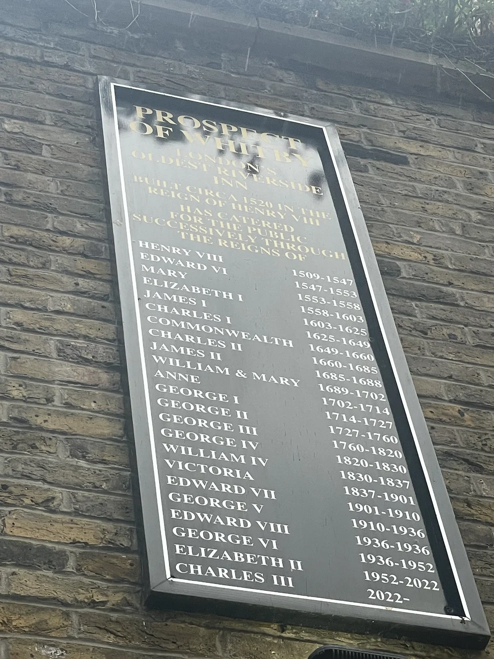 Monarchs they served since 1520