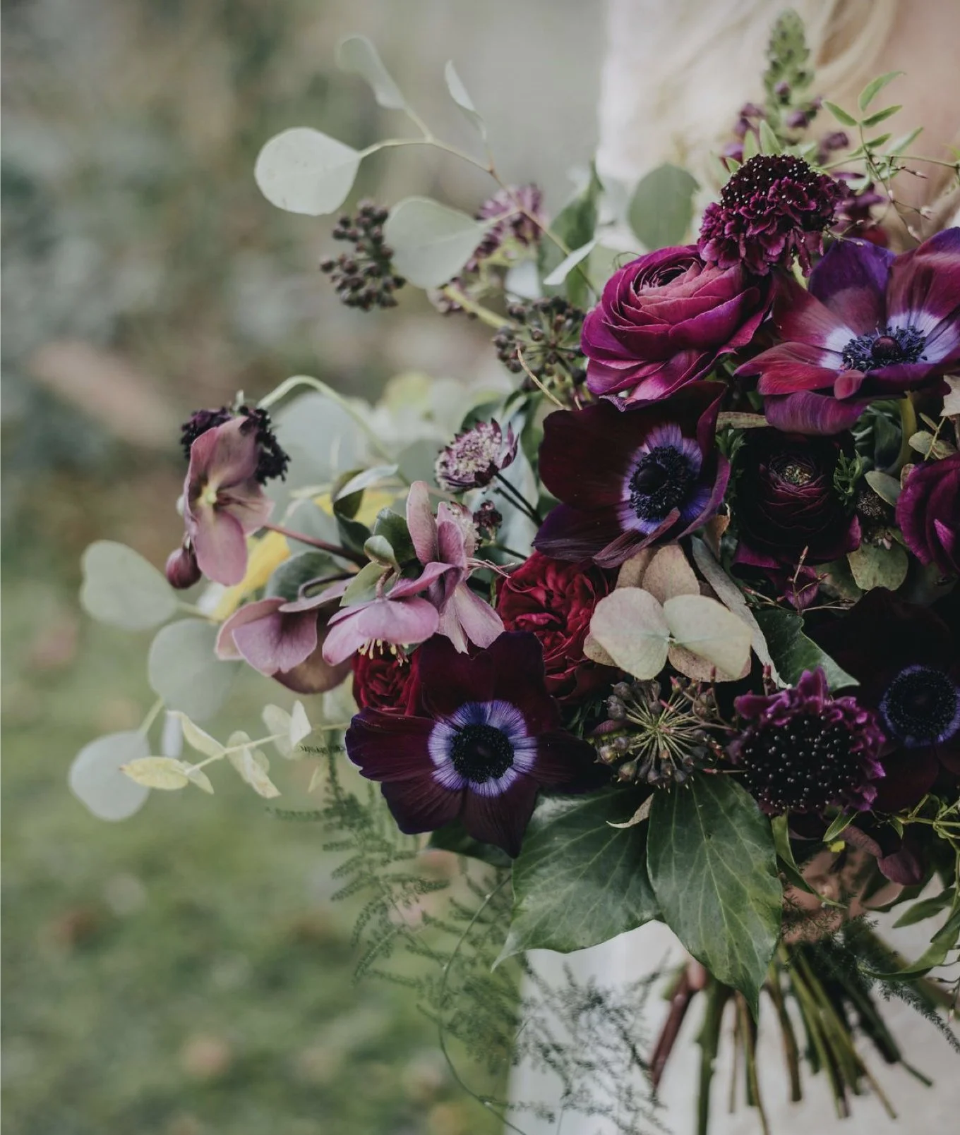 jewel tones bridal bouquet — bou-k