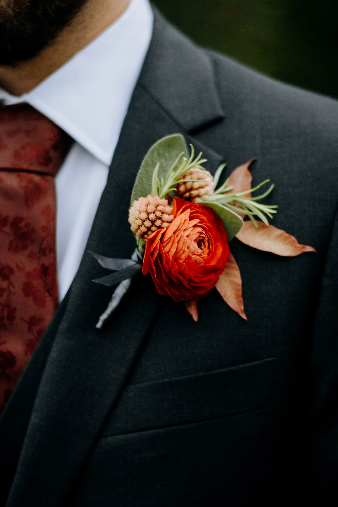 desert sunset boutonniere