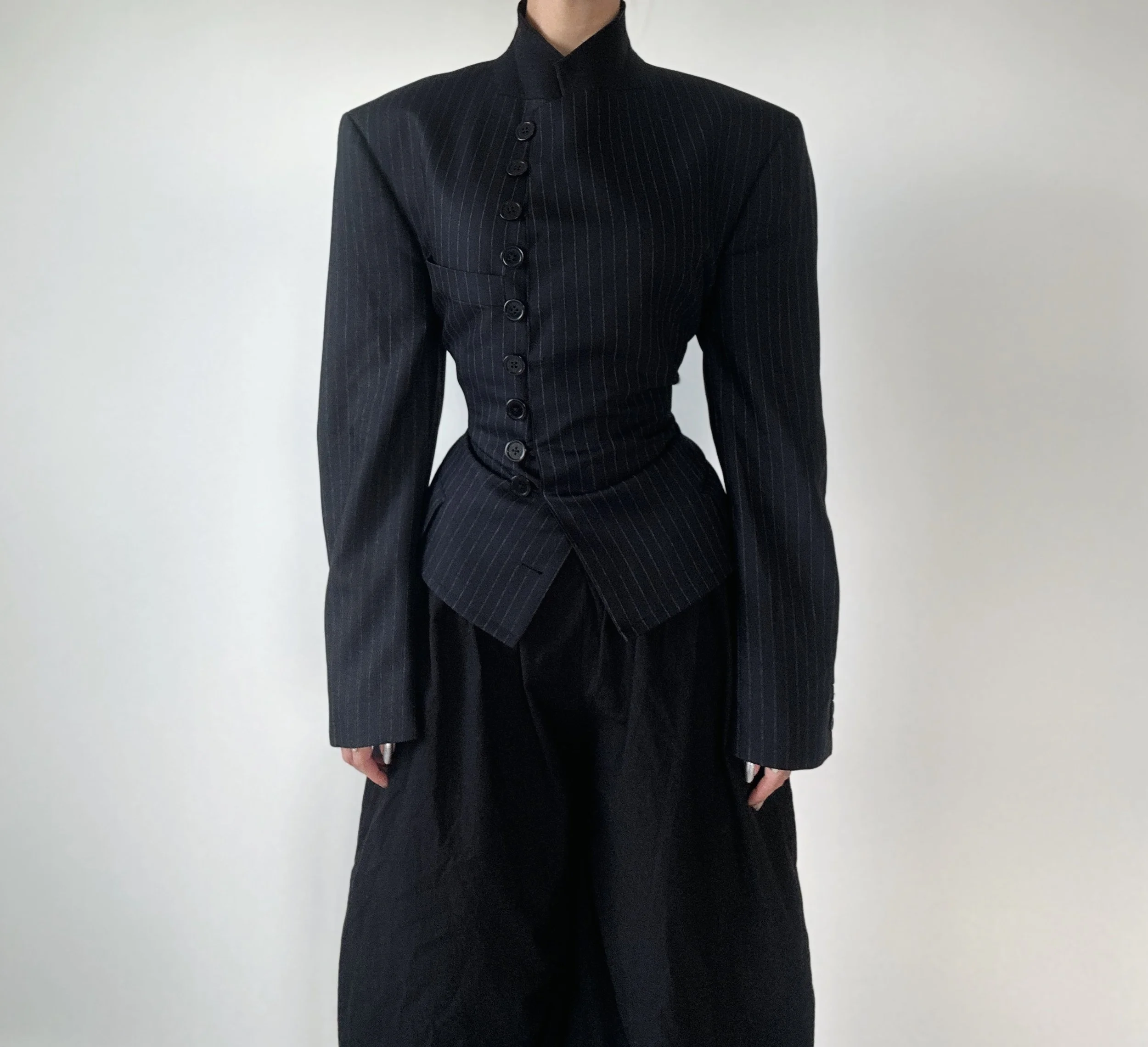The Navy Button-up