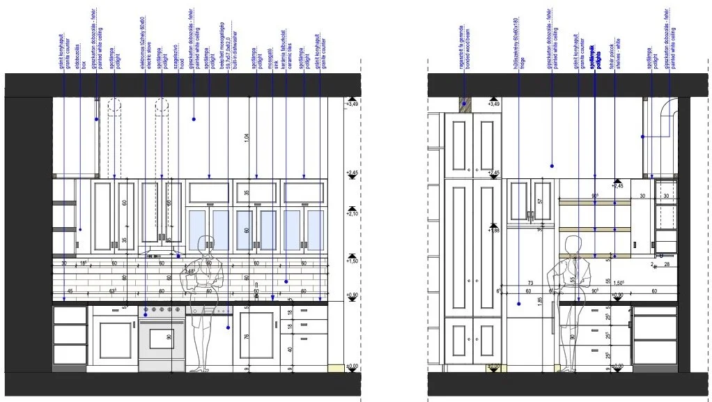 blackdesign belsőépítészet konyhaterv