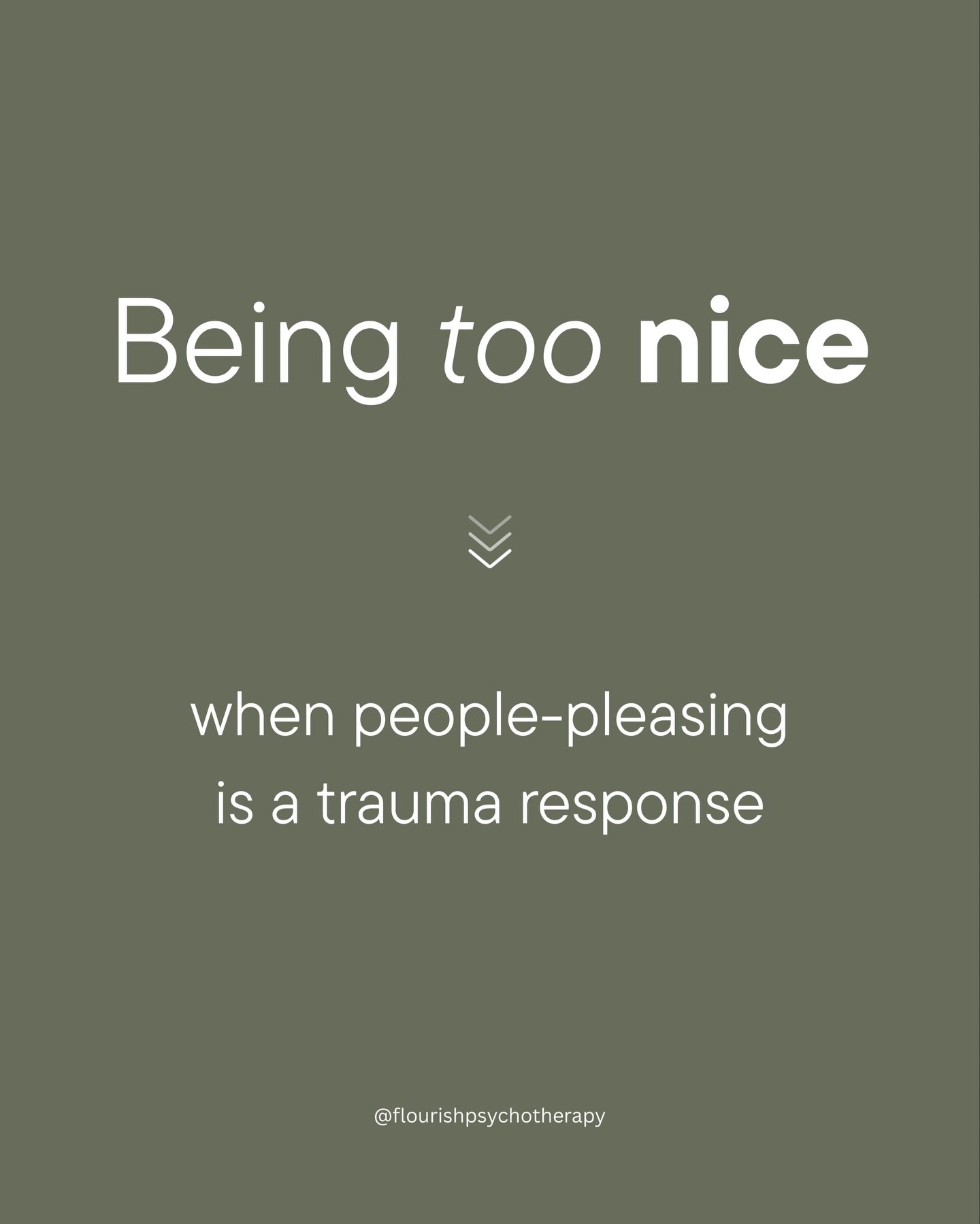 people-pleasing gets written off as a personality trait.

but for a lot of people, it&rsquo;s not &ldquo;just who you are.&rdquo; it&rsquo;s often a nervous system strategy you learned to stay safe &amp; connected.

this can look very put-together on