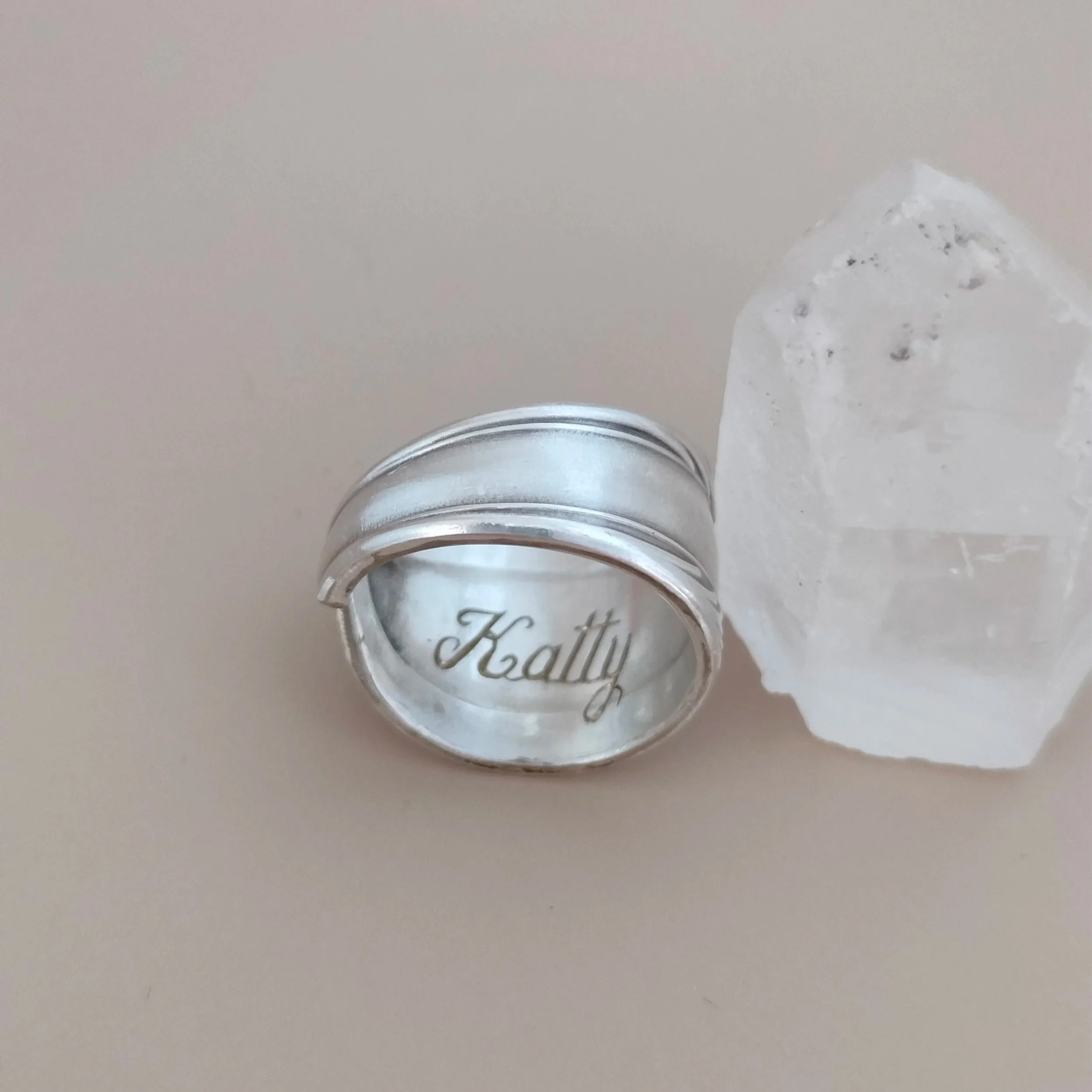 Inside ring engraving - OrfaHandEngraving