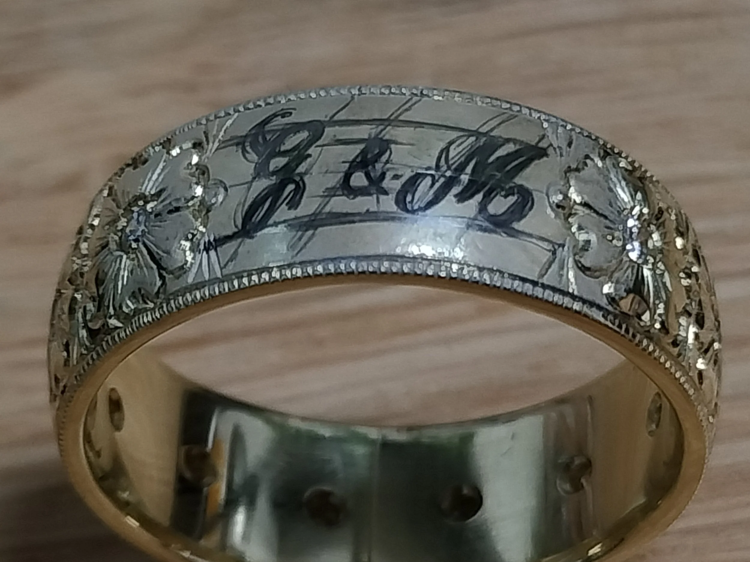 pencil drawing initial engraving flower ring.jpg