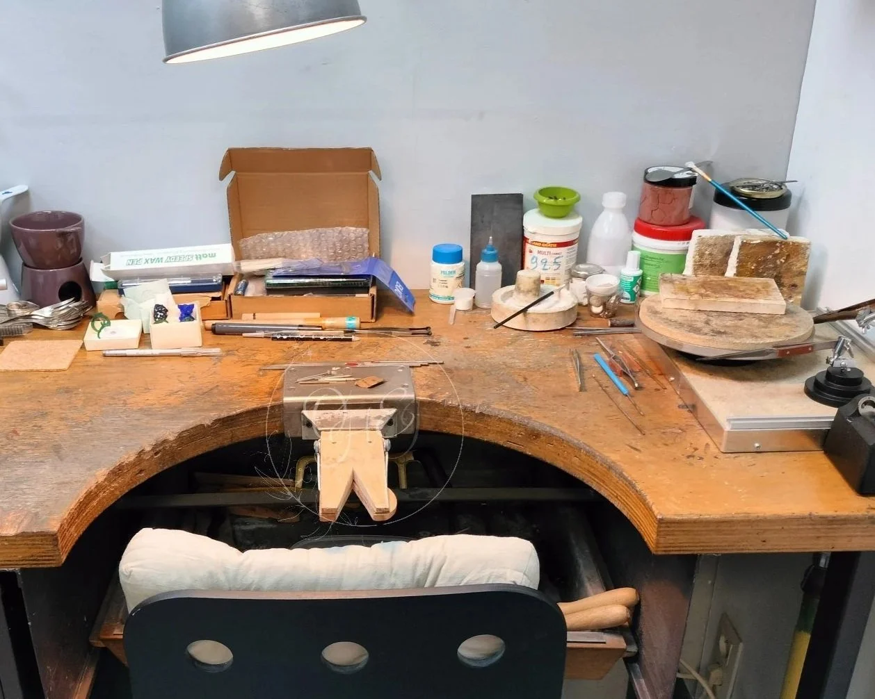 My goldsmith soldering and wax bench by Orfa